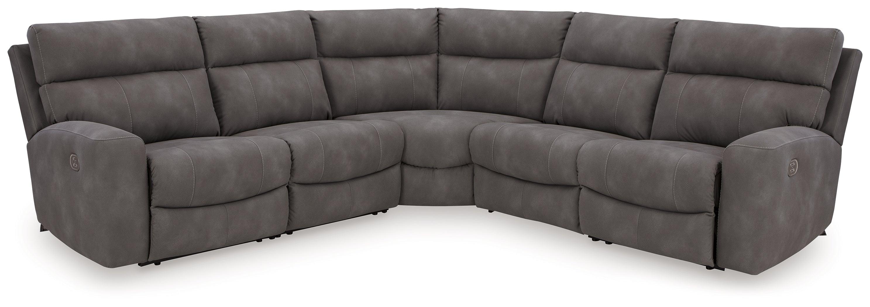 Next-Gen Durapella Slate 5-Piece Power Reclining Sectional - Image 2