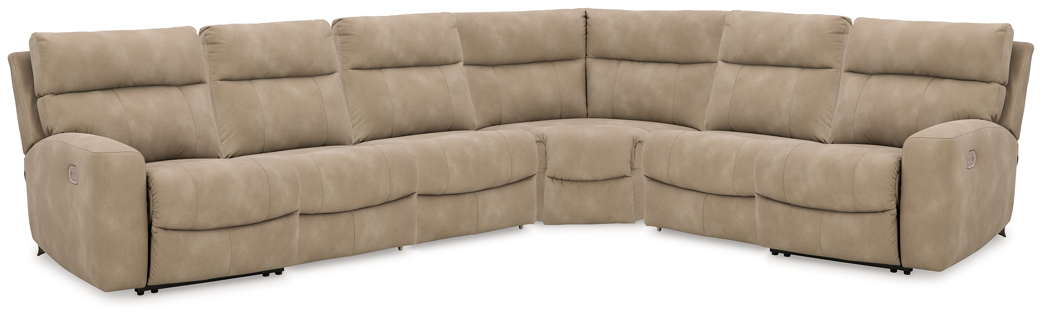 Next-Gen Durapella Sand 6-Piece Power Reclining Sectional - Image 2