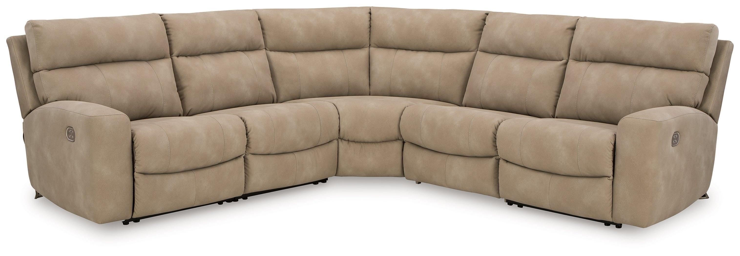 Next-Gen Durapella Sand 5-Piece Power Reclining Sectional - Image 2