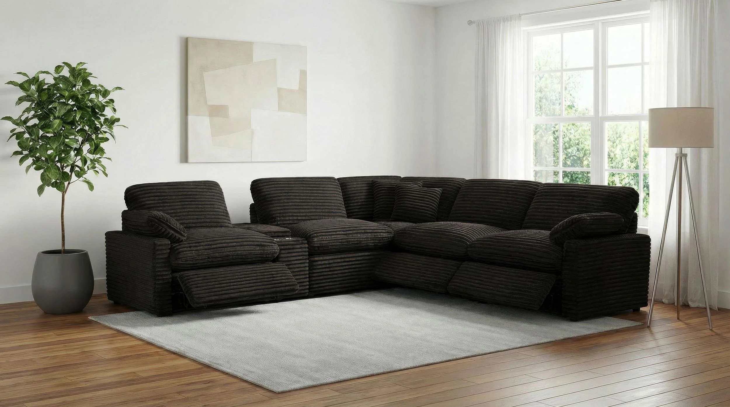 Collins 6-piece Modular Power Reclining Sectional Chocolate Brown - Image 3