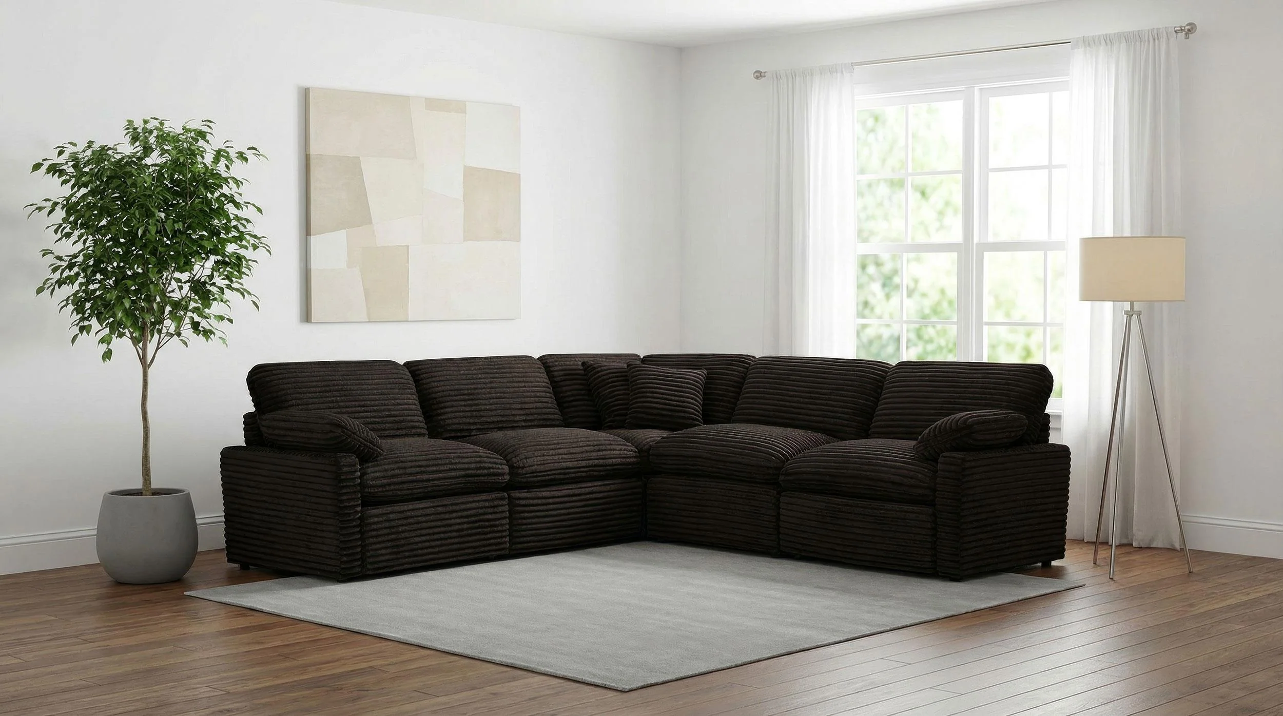 Collins 5-piece Modular Power Reclining Sectional Chocolate Brown - Image 2