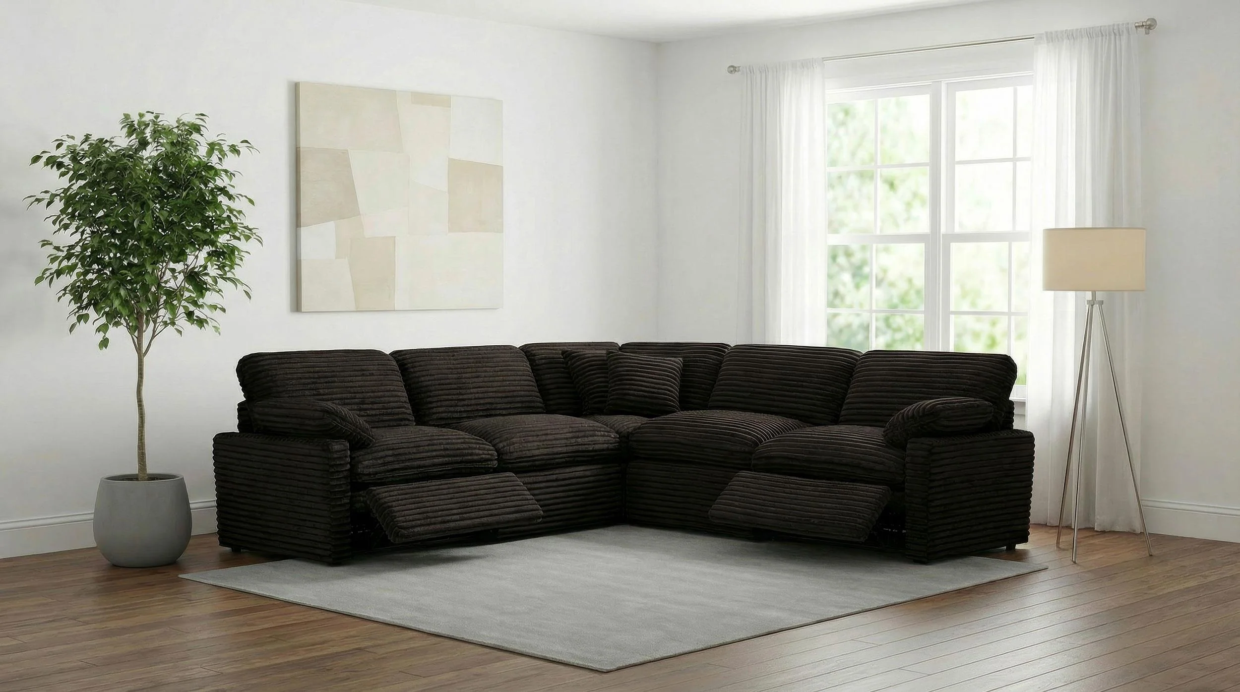 Collins 5-piece Modular Power Reclining Sectional Chocolate Brown - Image 3