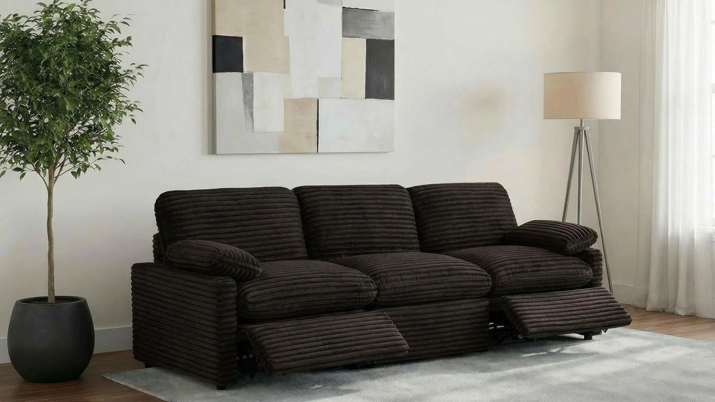 Collins Modular Power Sofa Chocolate Brown - Image 3