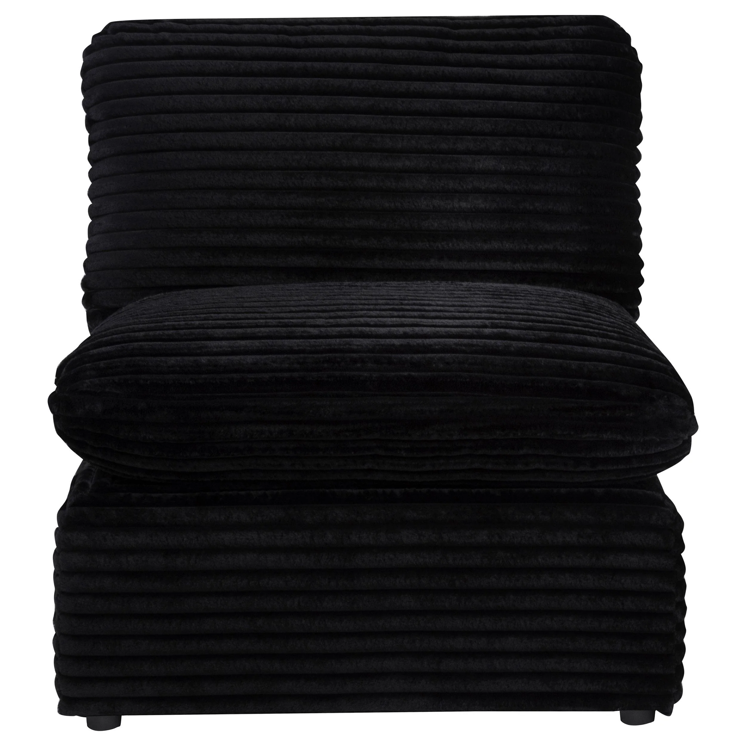 Collins Modular Armless Chair Black - Image 2