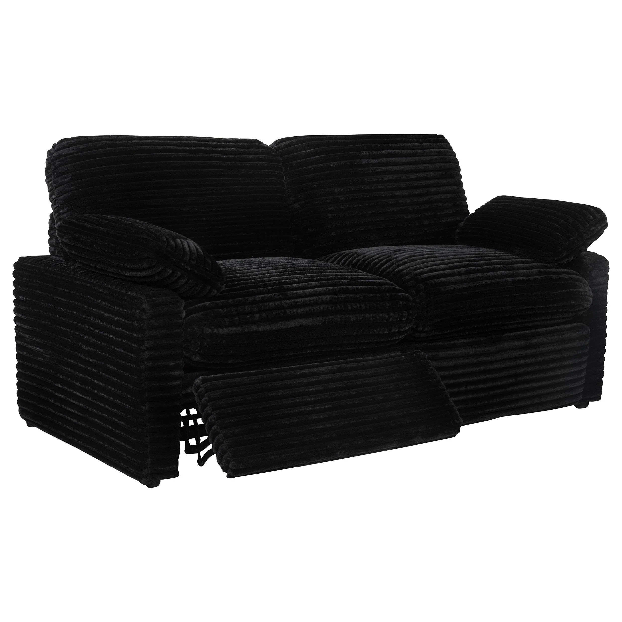 Collins Modular Power Loveseat Black - Image 2