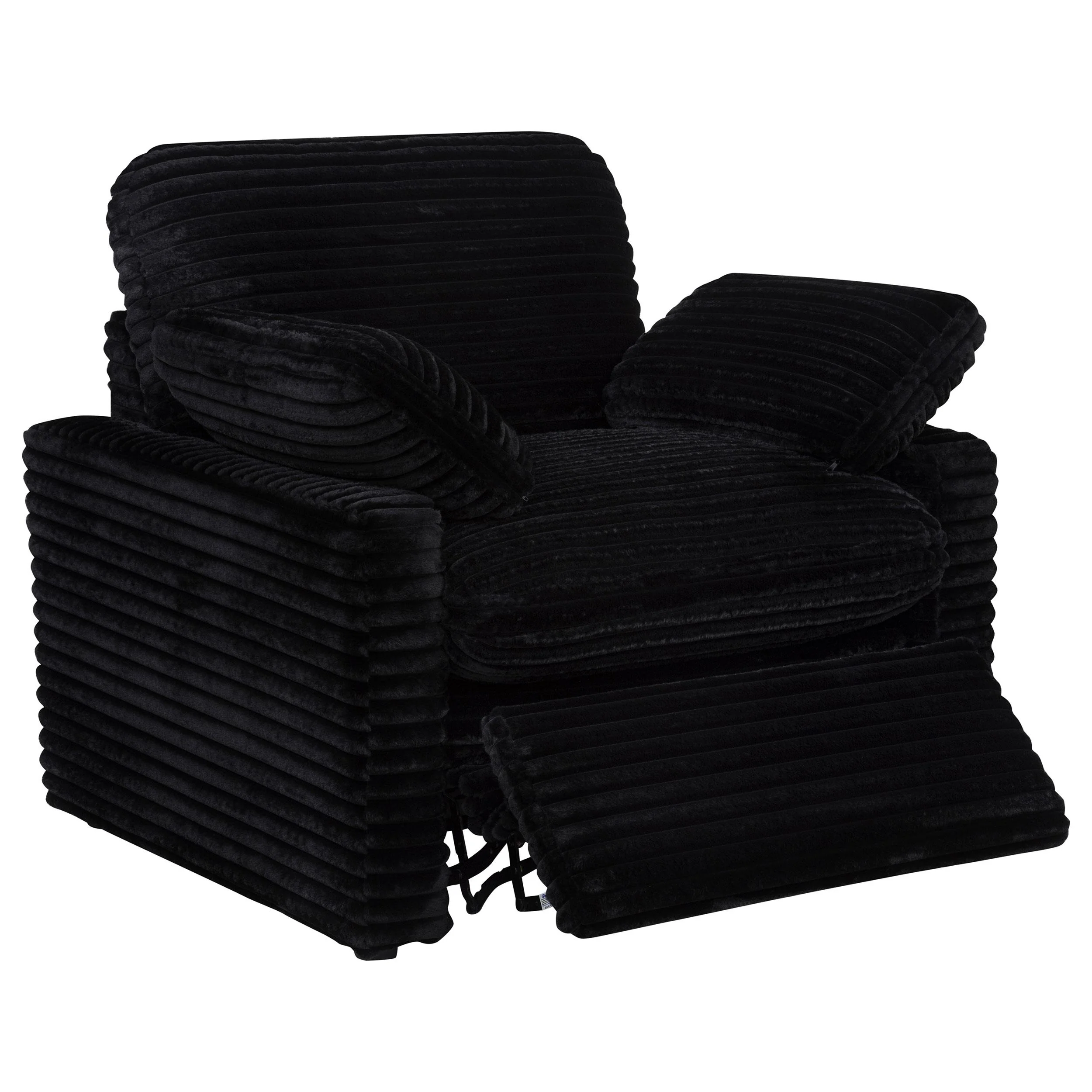 Collins Upholstered Power Recliner Chair Black - Image 2