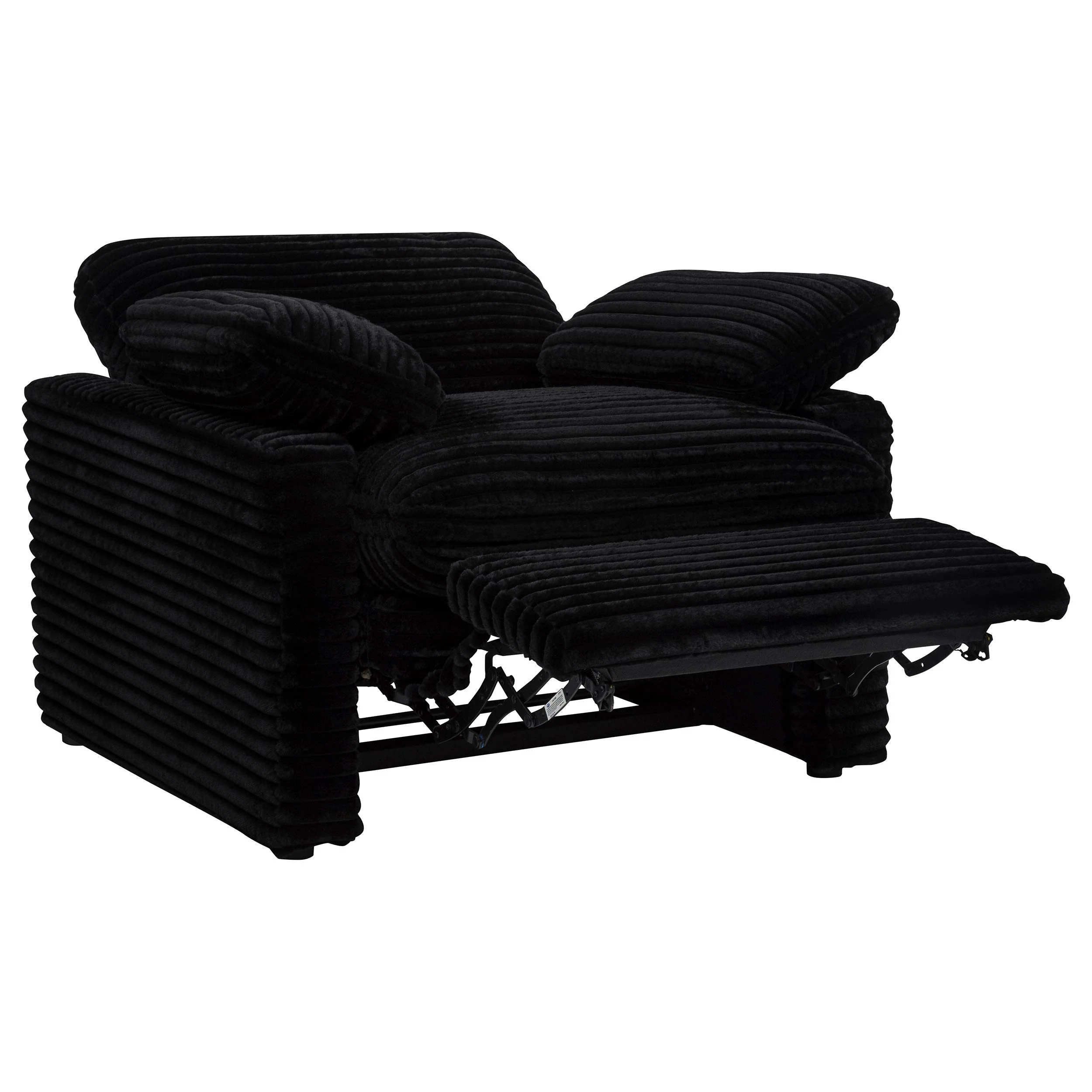 Collins Upholstered Power Recliner Chair Black - Image 3