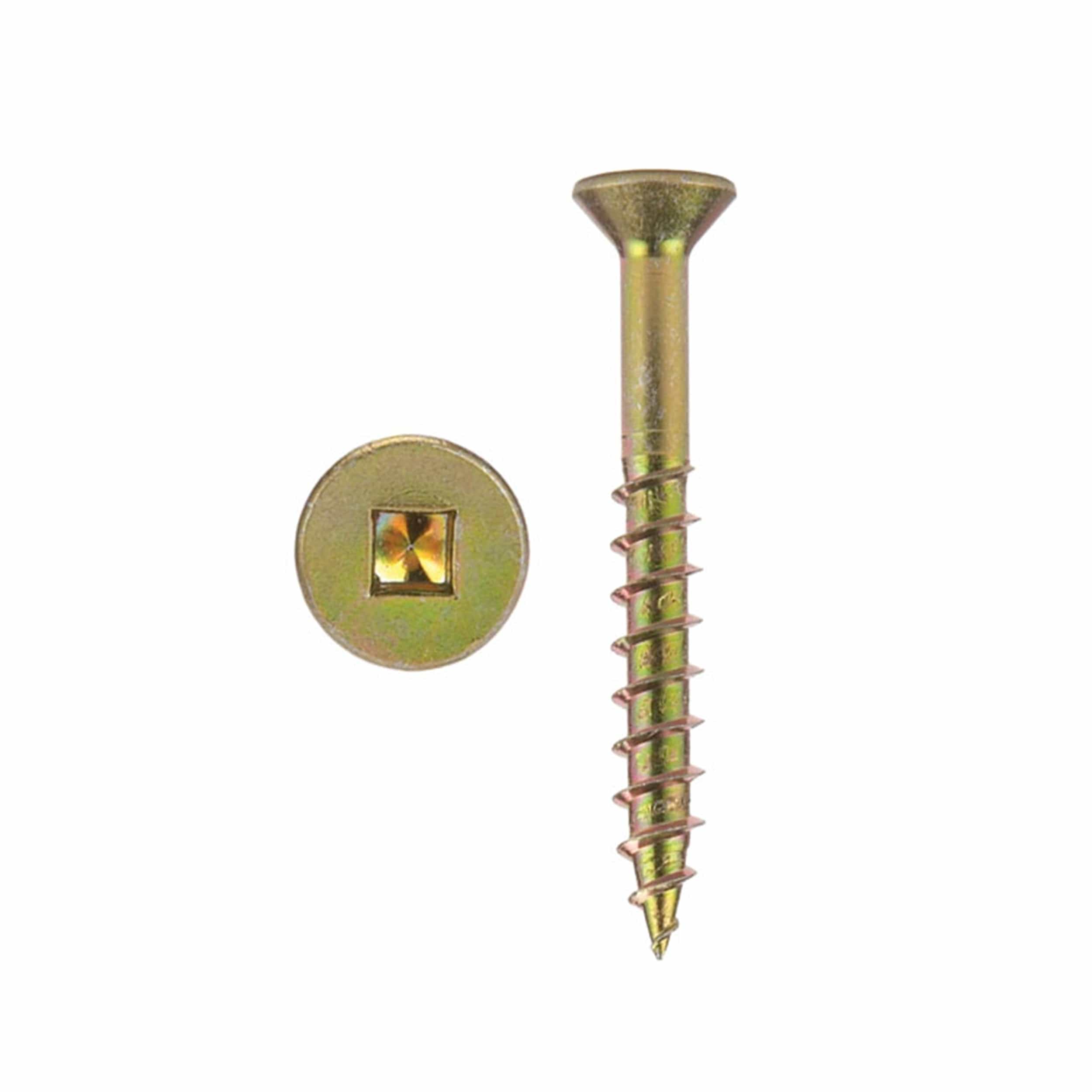 Woodworking Screws - XT Square Drive - Flat Head - 100 Piece - Image 2