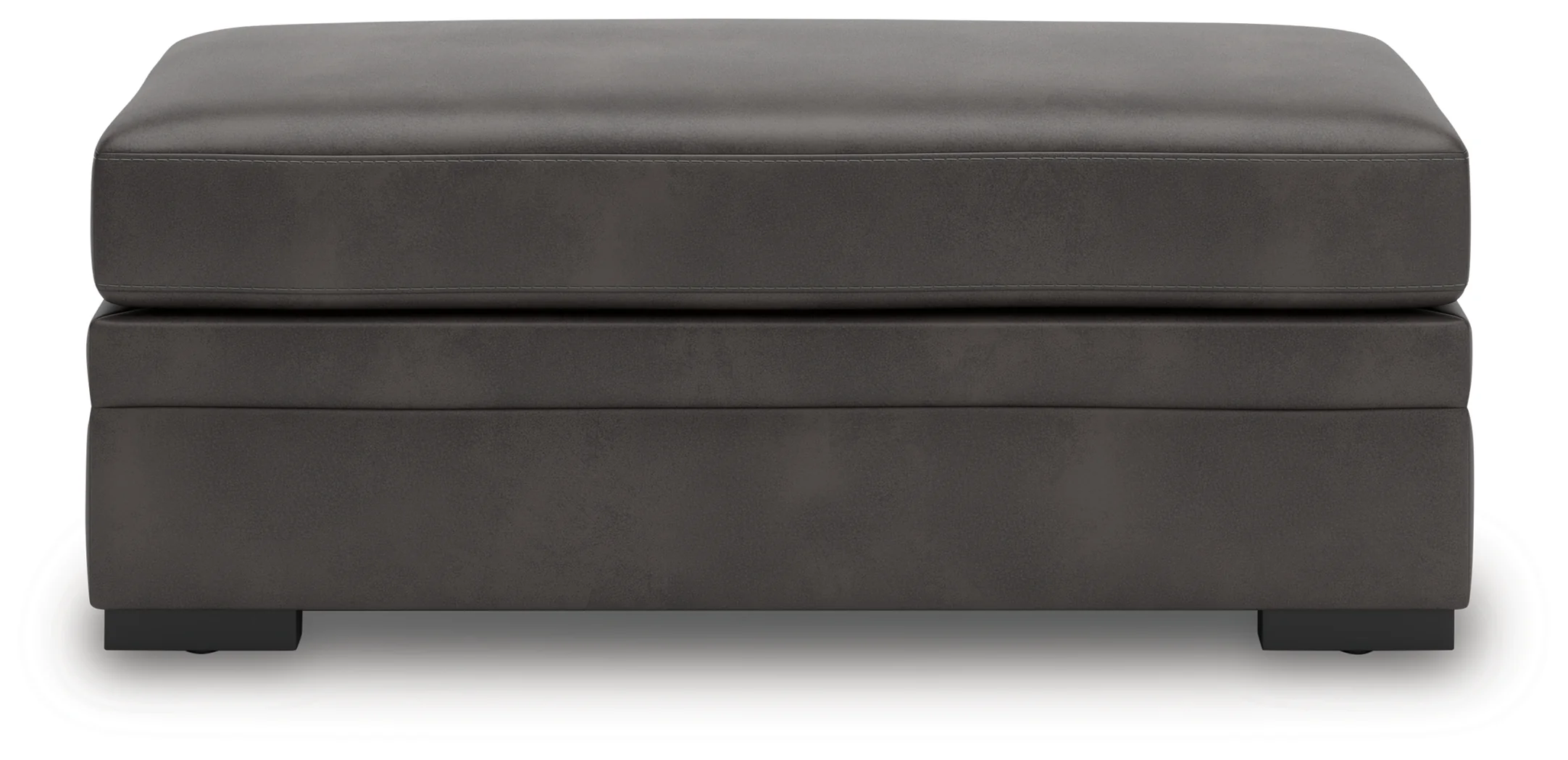 Lofton-Pike Shadow Faux Leather Oversized Accent Ottoman - Image 3