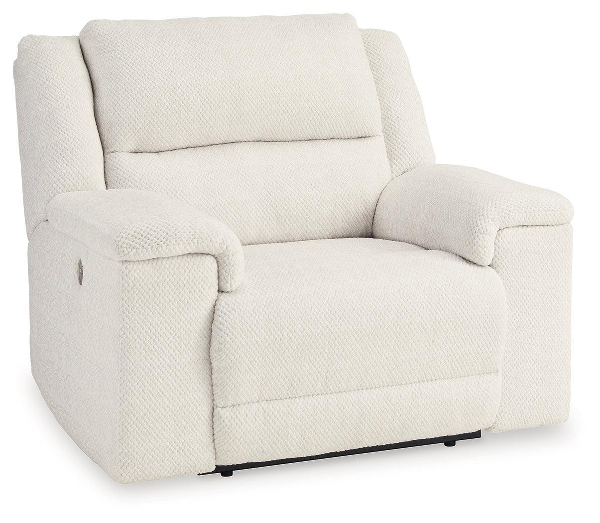 Keensburg Linen Velvet Oversized Power Recliner - Image 2