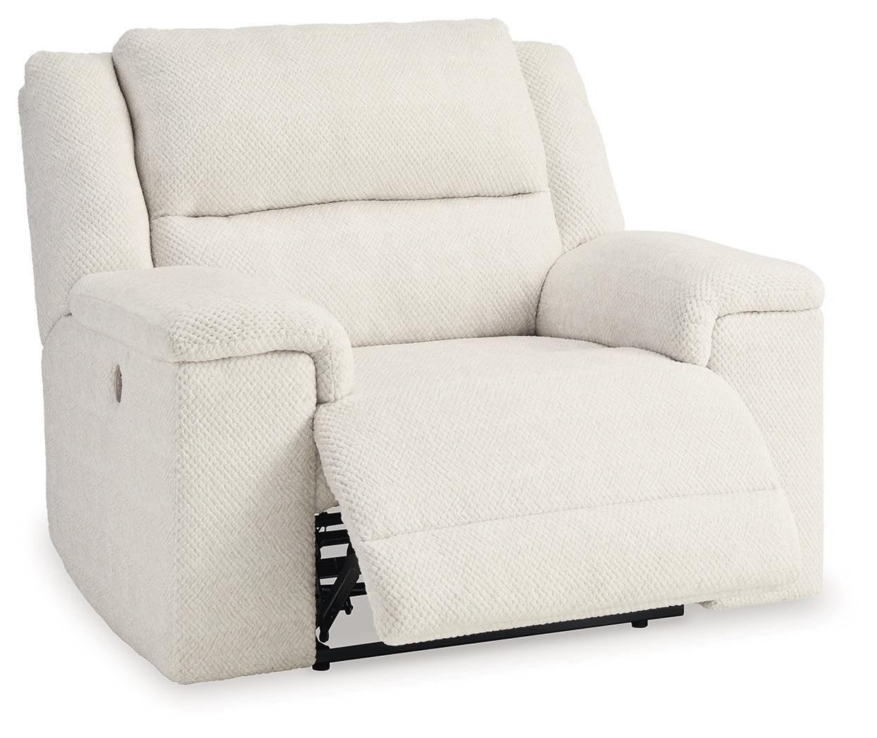 Keensburg Linen Velvet Oversized Power Recliner - Image 3