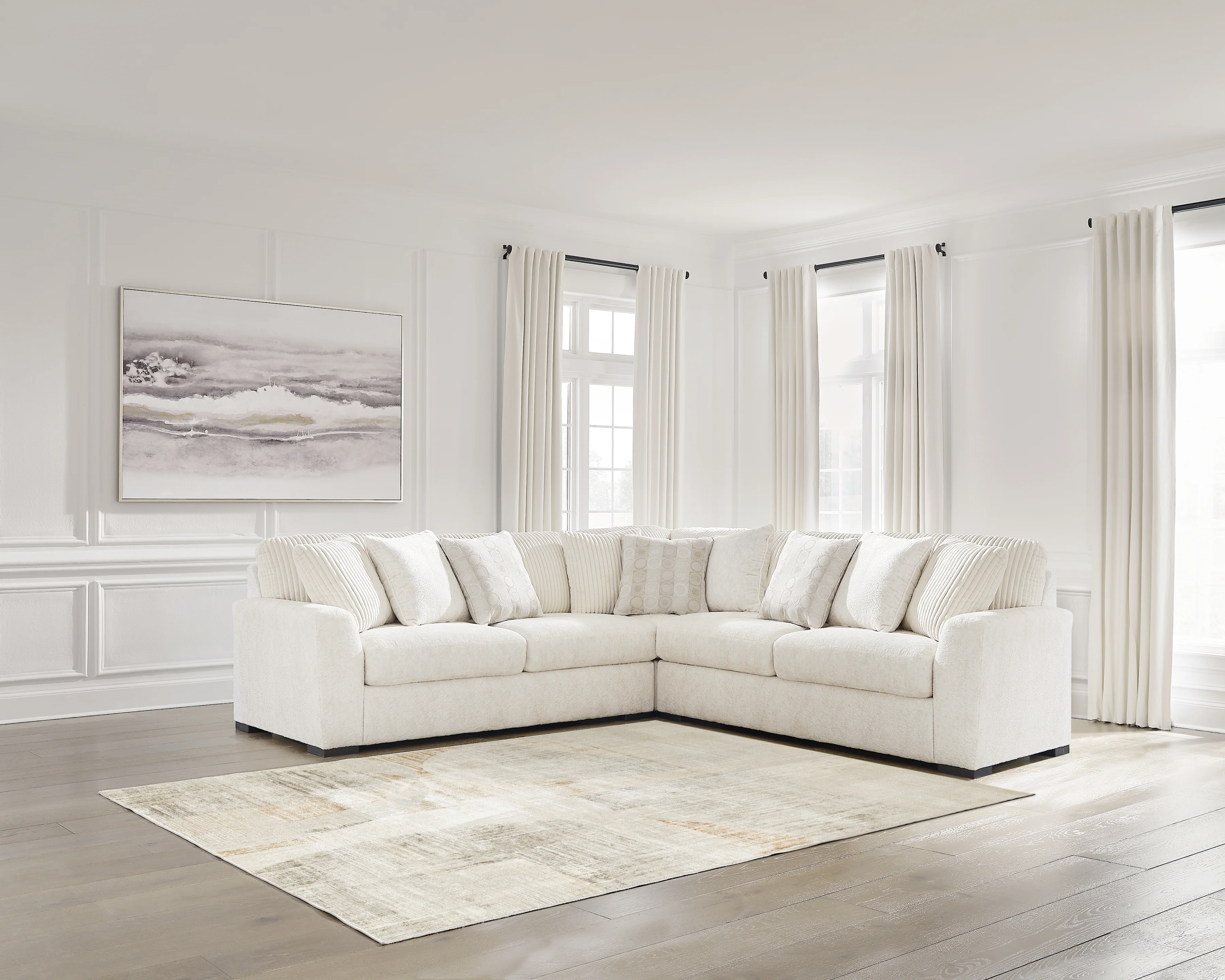 Chessington Ivory 3-Piece Sectional - Image 2