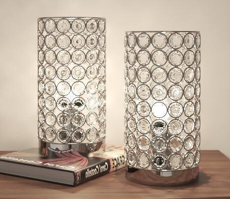Eyde Crystal Pillar Glass Table Lamp - Image 2