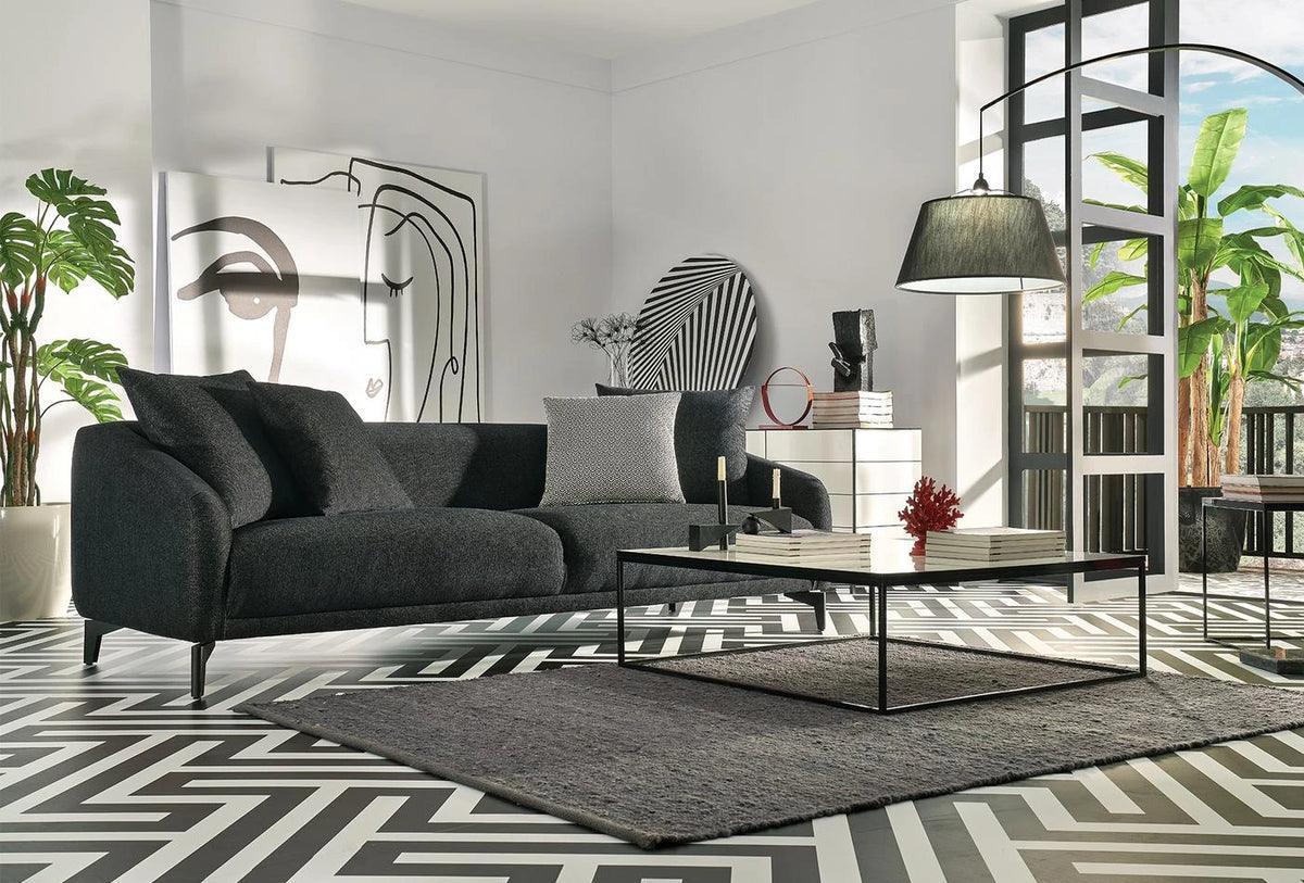 Maison Black 3-Seater Sofa - Image 2