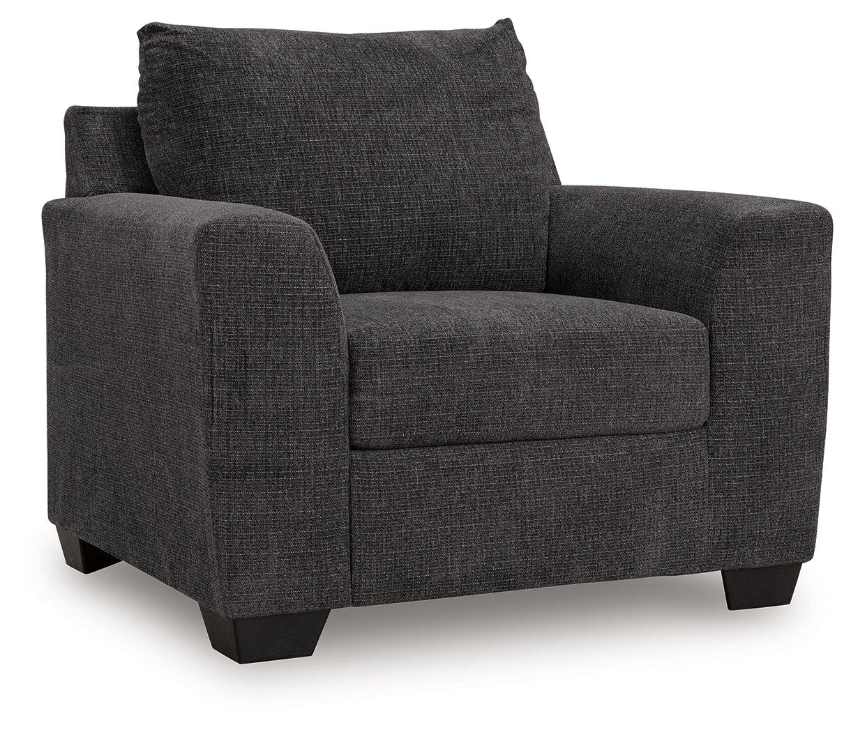 Loreo Ebony Chenille Chair - Image 2