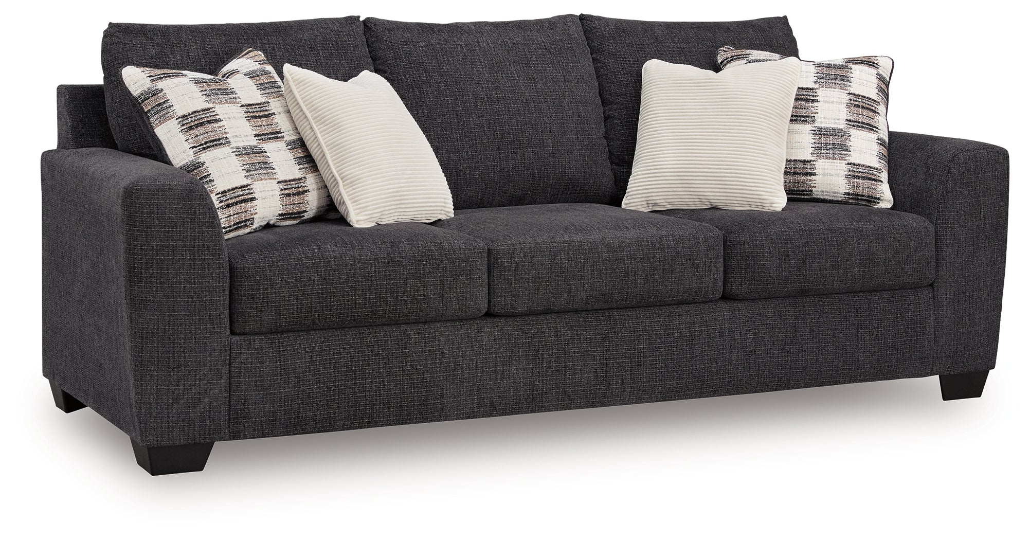 Loreo Ebony Chenille Sofa - Image 2