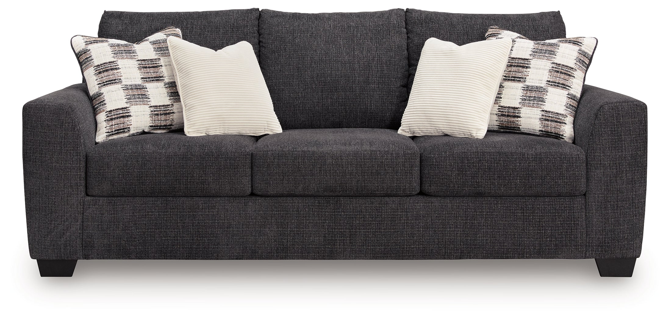 Loreo Ebony Chenille Sofa - Image 3