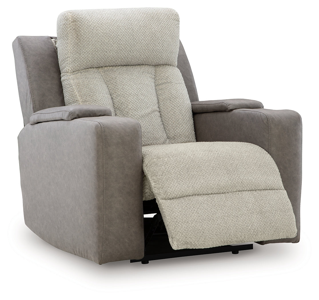 WhipLash Sisal Chenille Power Recliner - Image 3