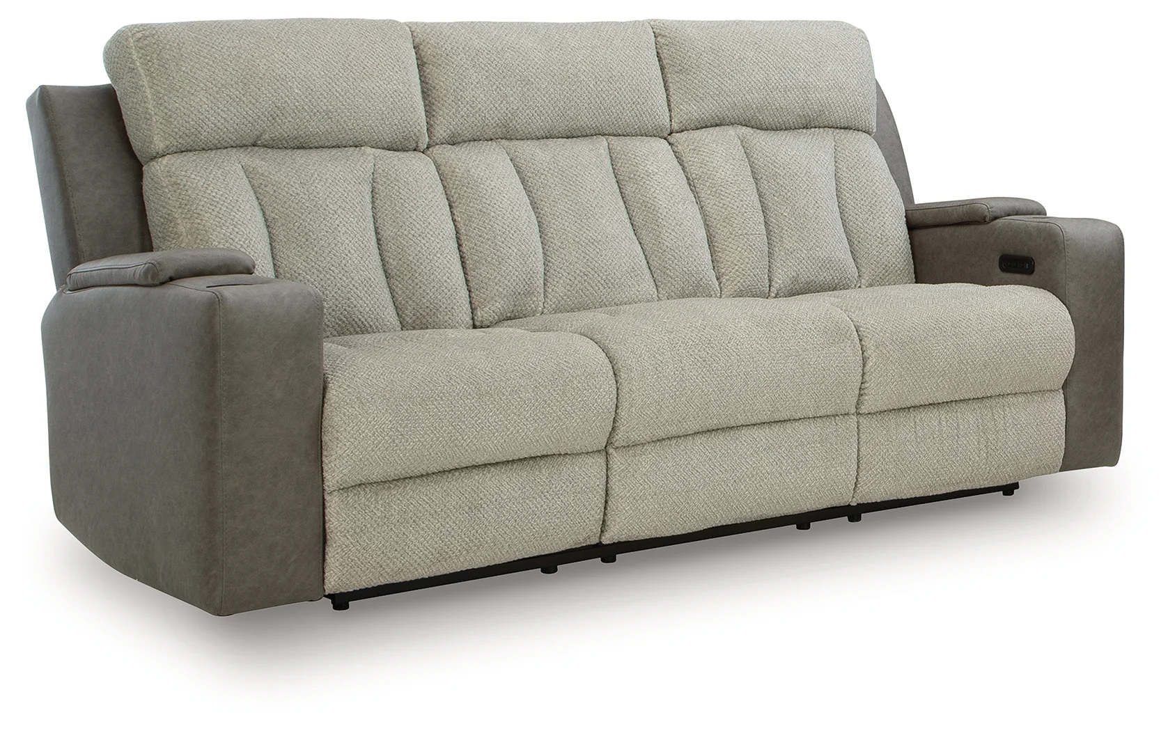 WhipLash Sisal Chenille Power Reclining Sofa - Image 2