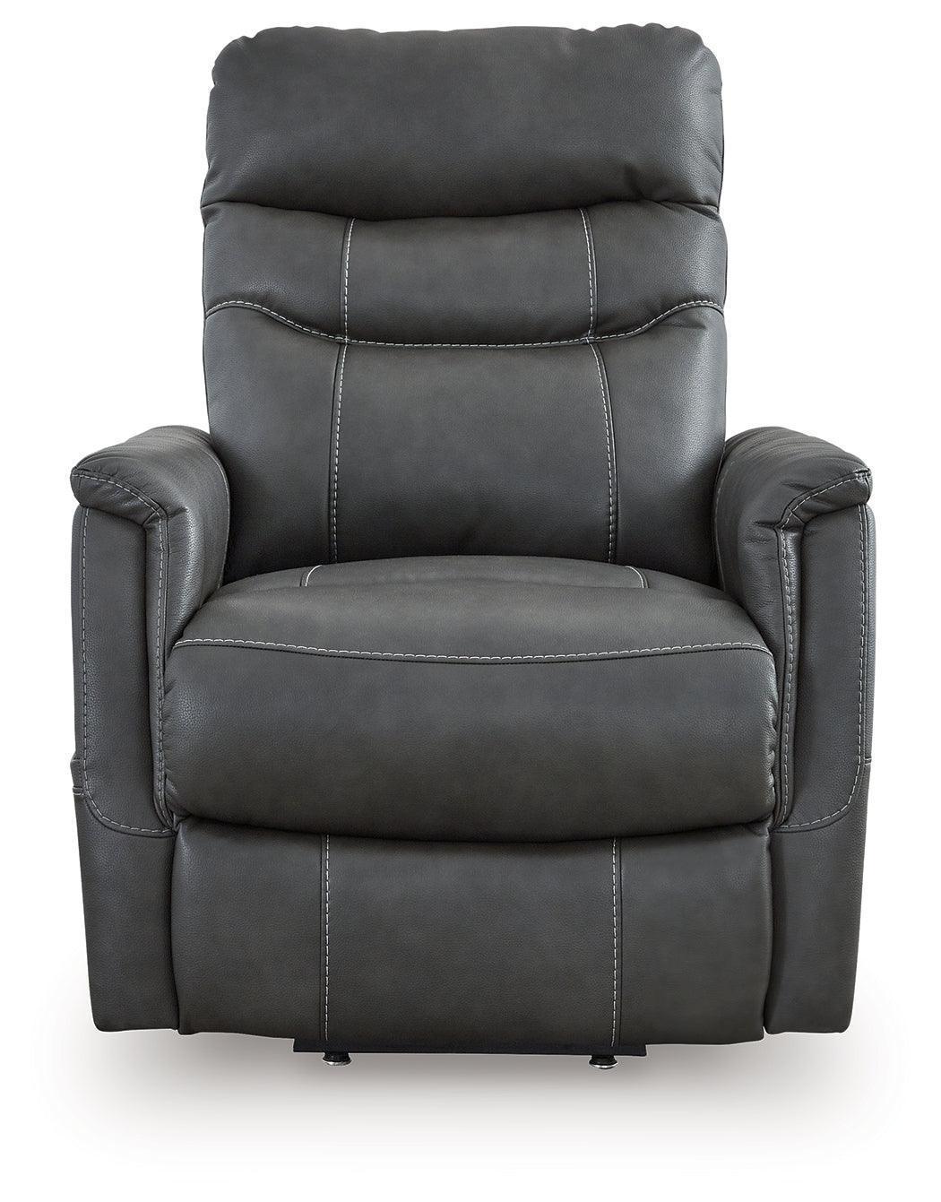 Strawbill Shadow Faux Leather Power Lift Recliner - Image 3