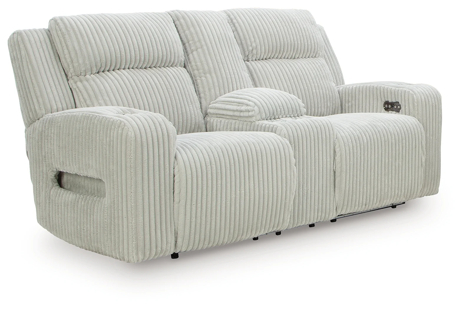 Forest Lake Alloy Chenille,Velvet Power Reclining Loveseat with Console - Image 2