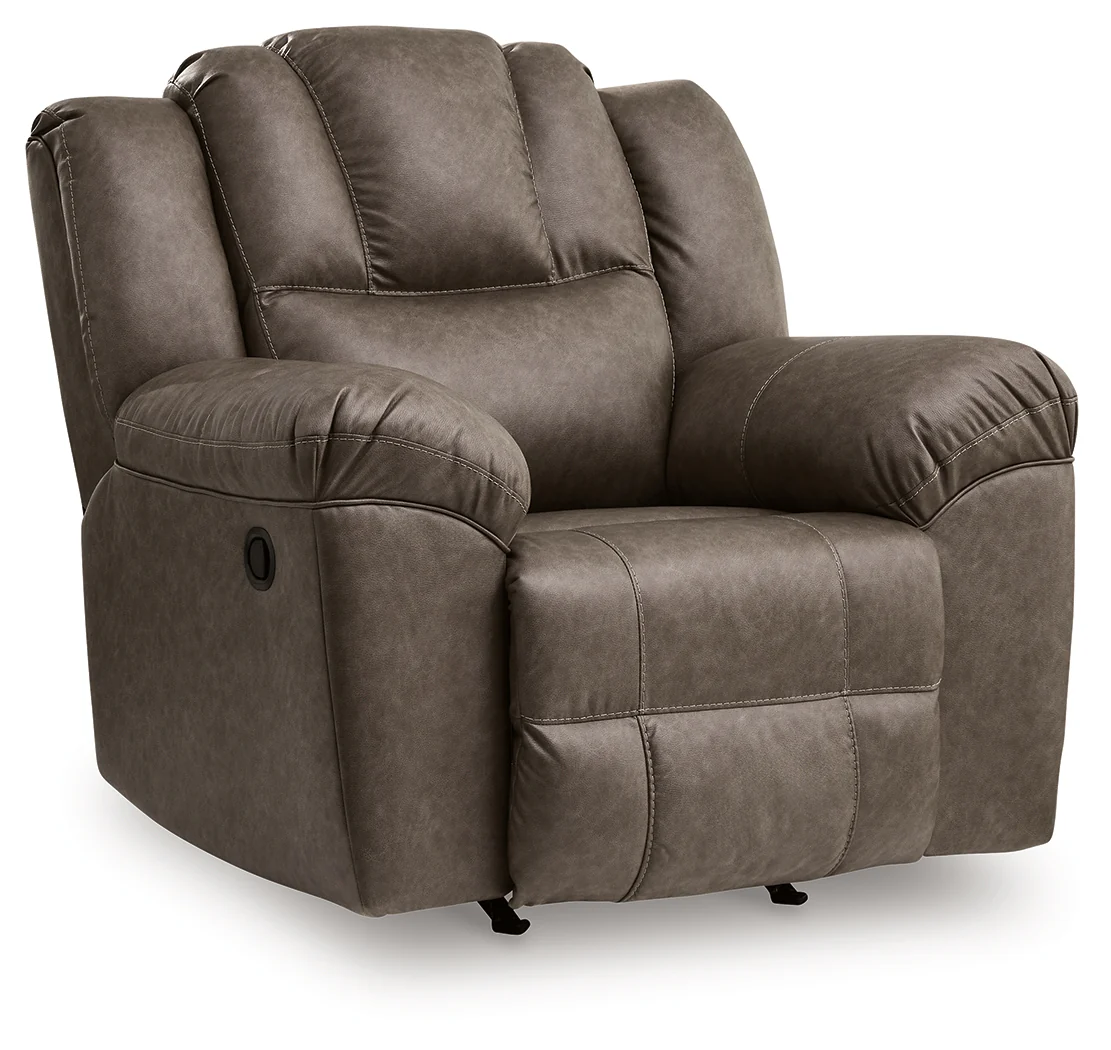 Lowilla Driftwood Faux Leather Recliner - Image 2