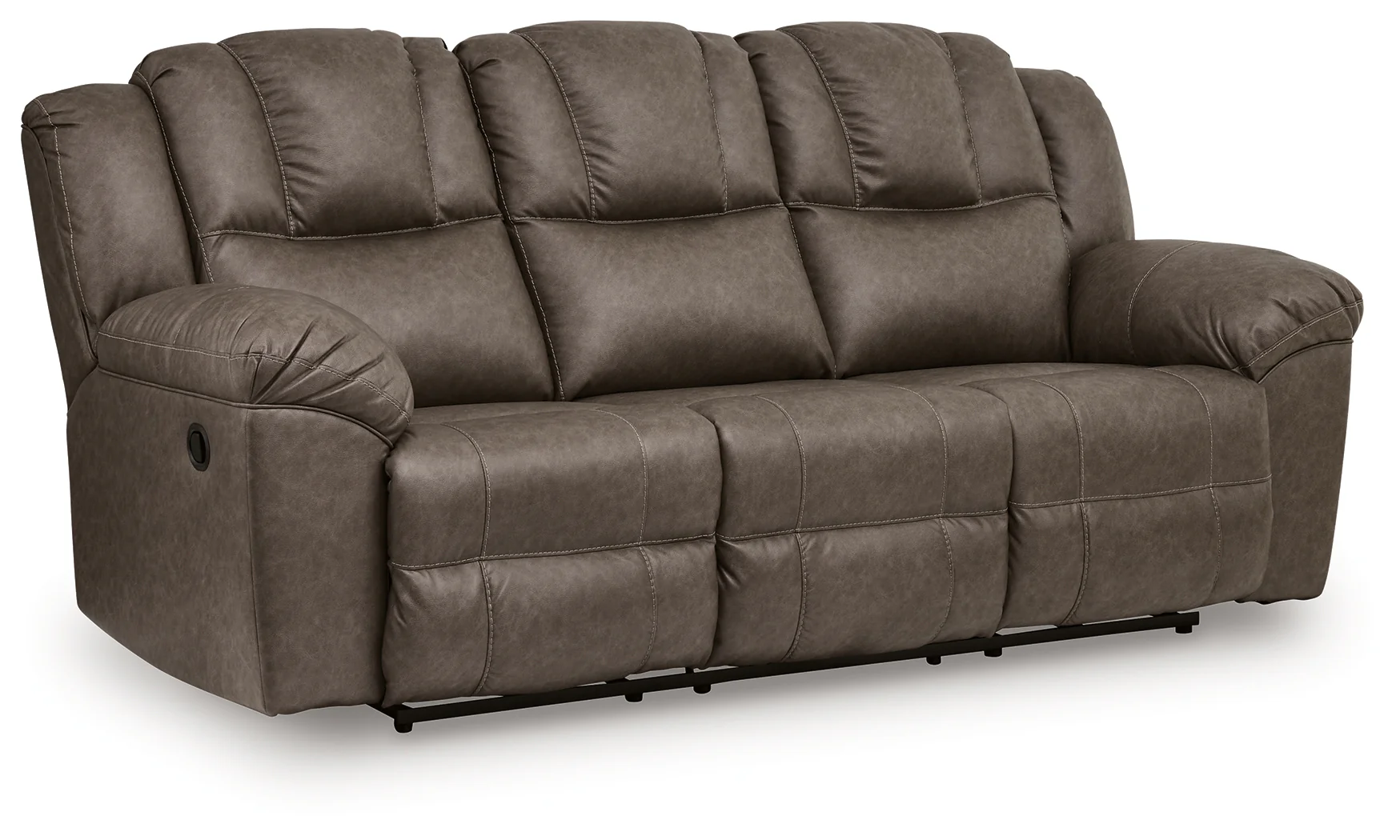 Lowilla Driftwood Faux Leather Reclining Sofa - Image 2