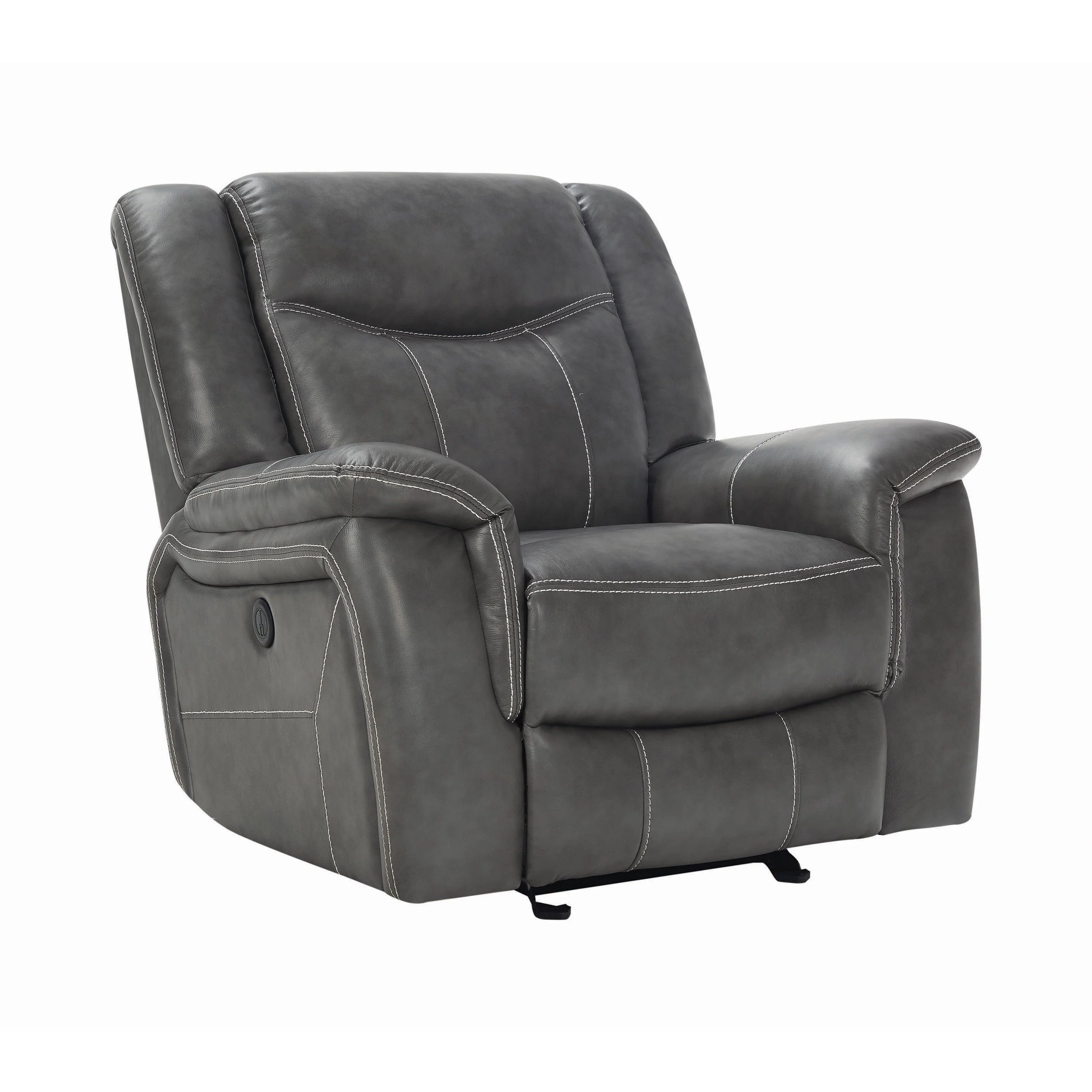 Conrad Upholstered Motion Glider Recliner Grey - Image 3