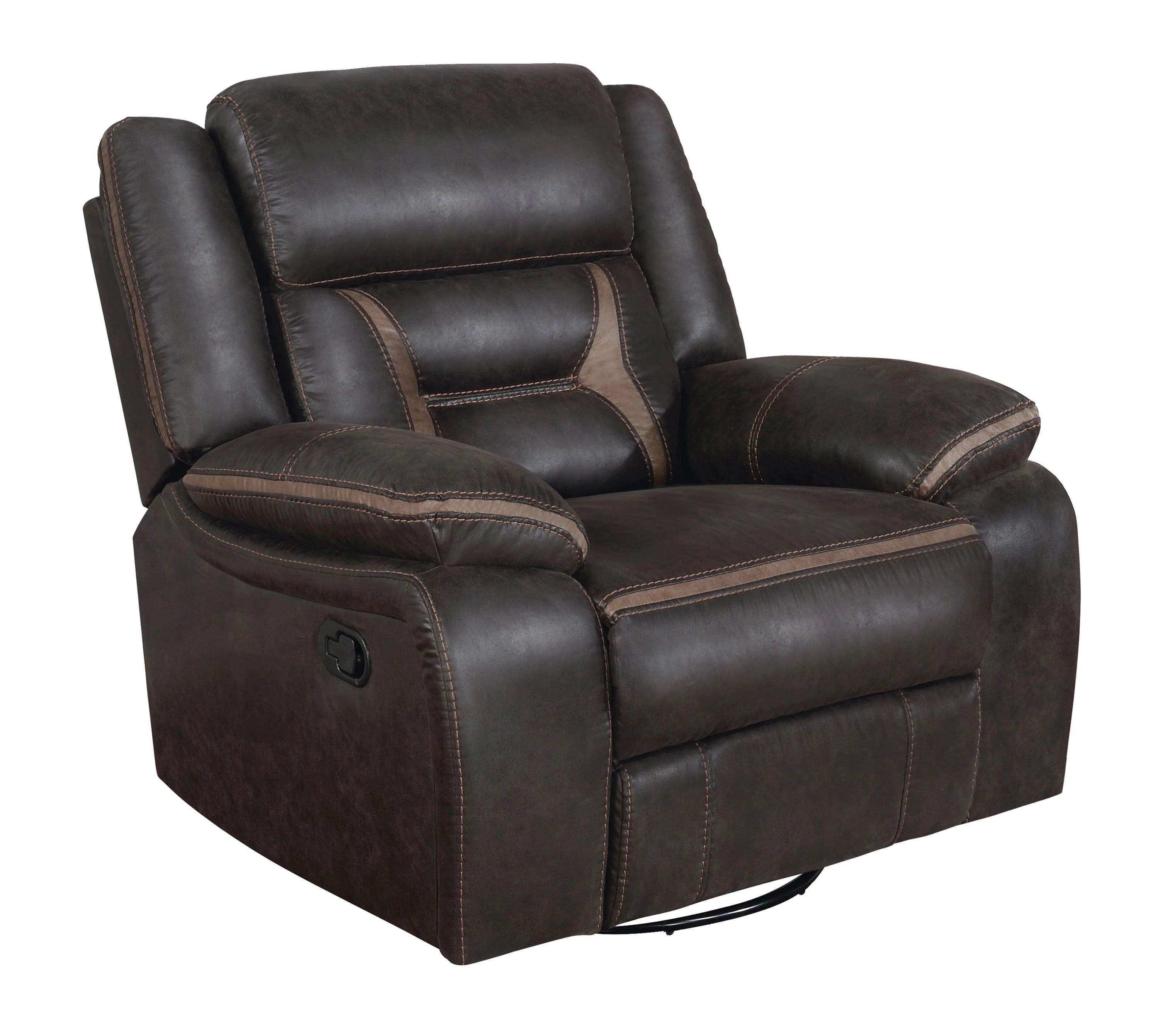 Greer Upholstered Tufted Back Glider Recliner - Image 3