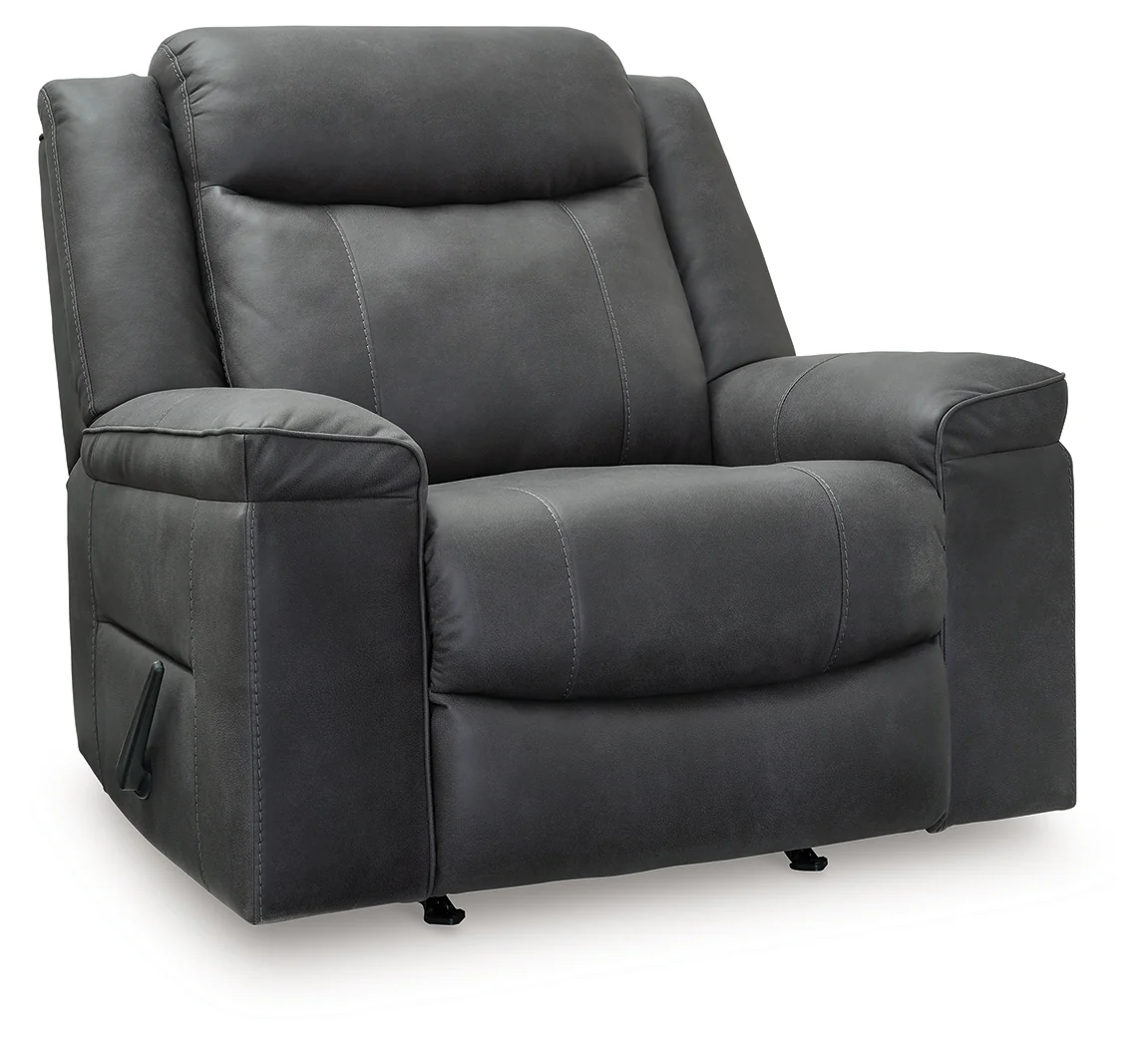 Status Check Shadow Faux Leather Recliner - Image 2