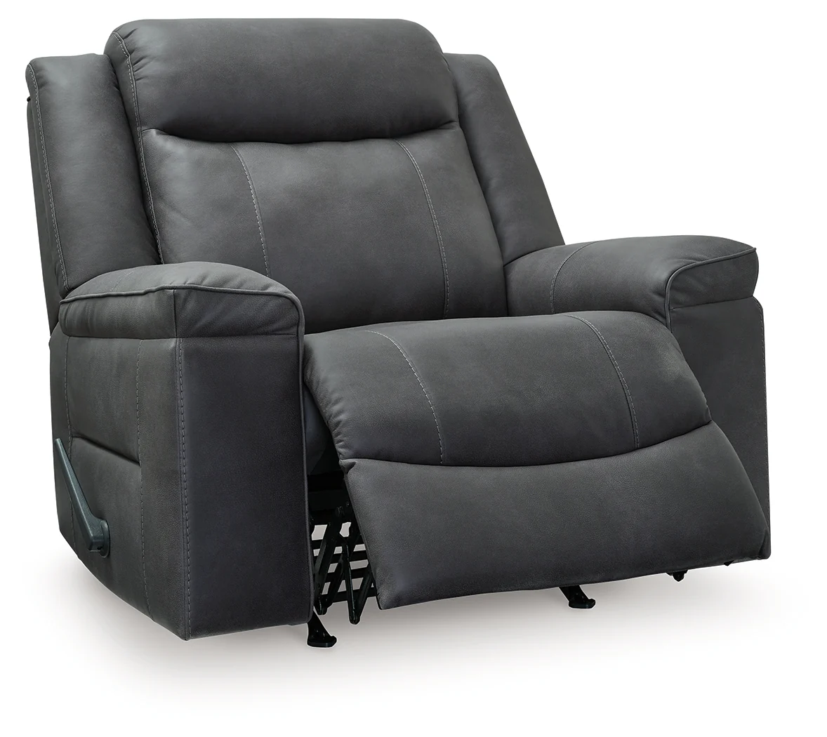 Status Check Shadow Faux Leather Recliner - Image 3