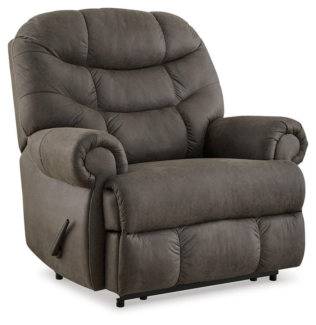 Camera Time Gunmetal Faux Leather Recliner - Image 2