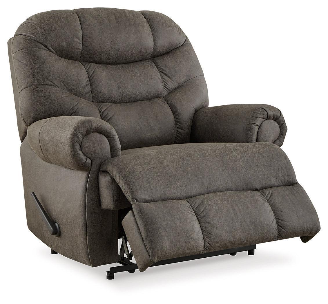 Camera Time Gunmetal Faux Leather Recliner - Image 3