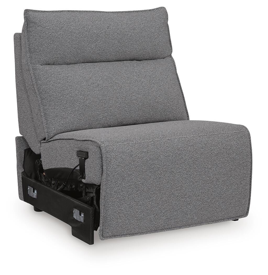 Modmax II Salt and Pepper 7-Piece Power Reclining Sectional with Audio Consoles - Image 3