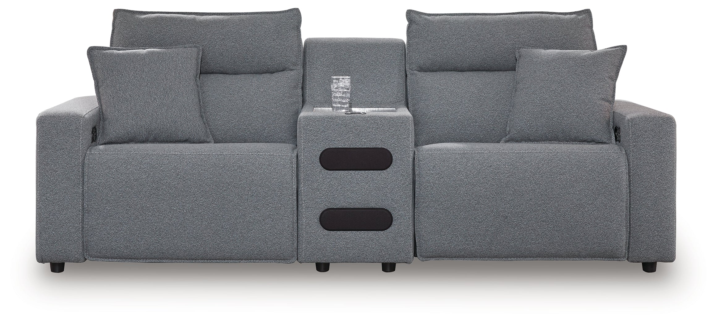 ModMax II Salt and Pepper Next-Gen Nuvella™ 3-Piece Power Reclining Sectional - Image 2
