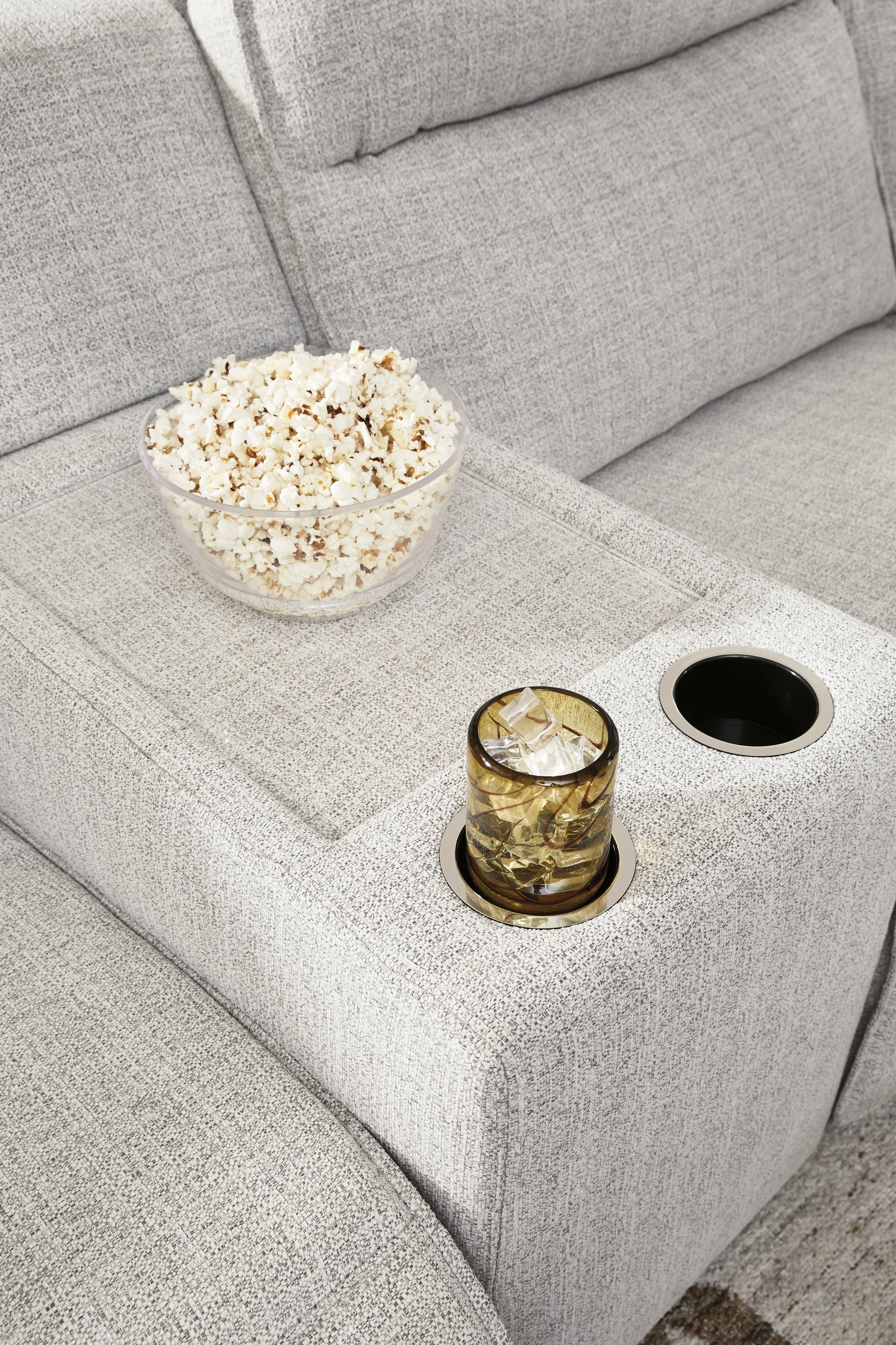 Modmax II Stone 6-Piece Reclining Sectional with Console - Image 3