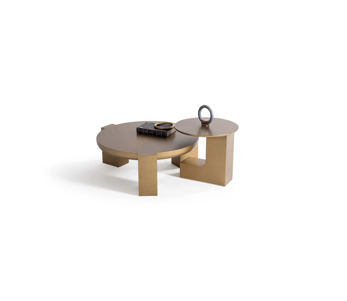 Jinna Gold Coffee with End Table - Image 1