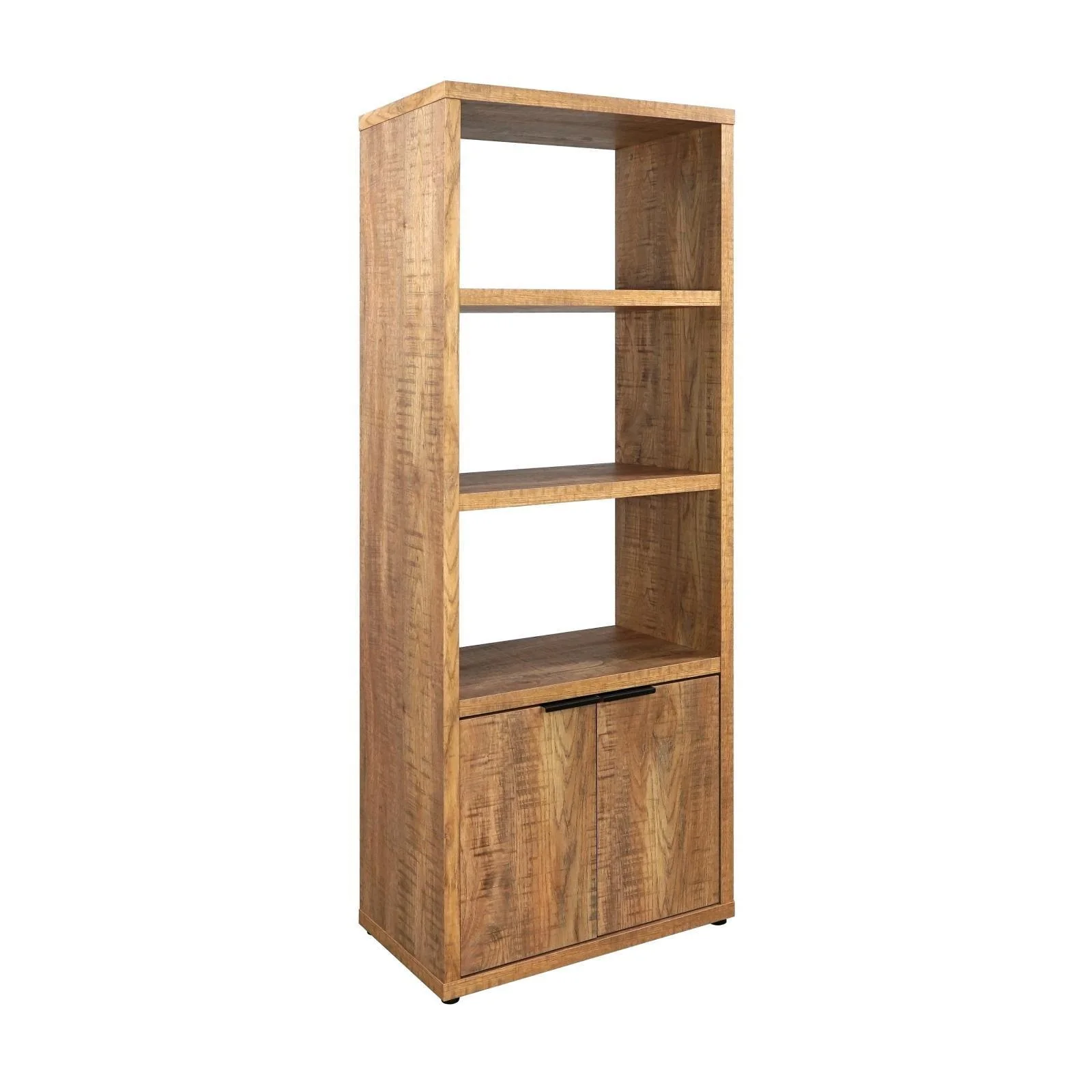 Tabby 3-Shelf Wood Media Tower Mango