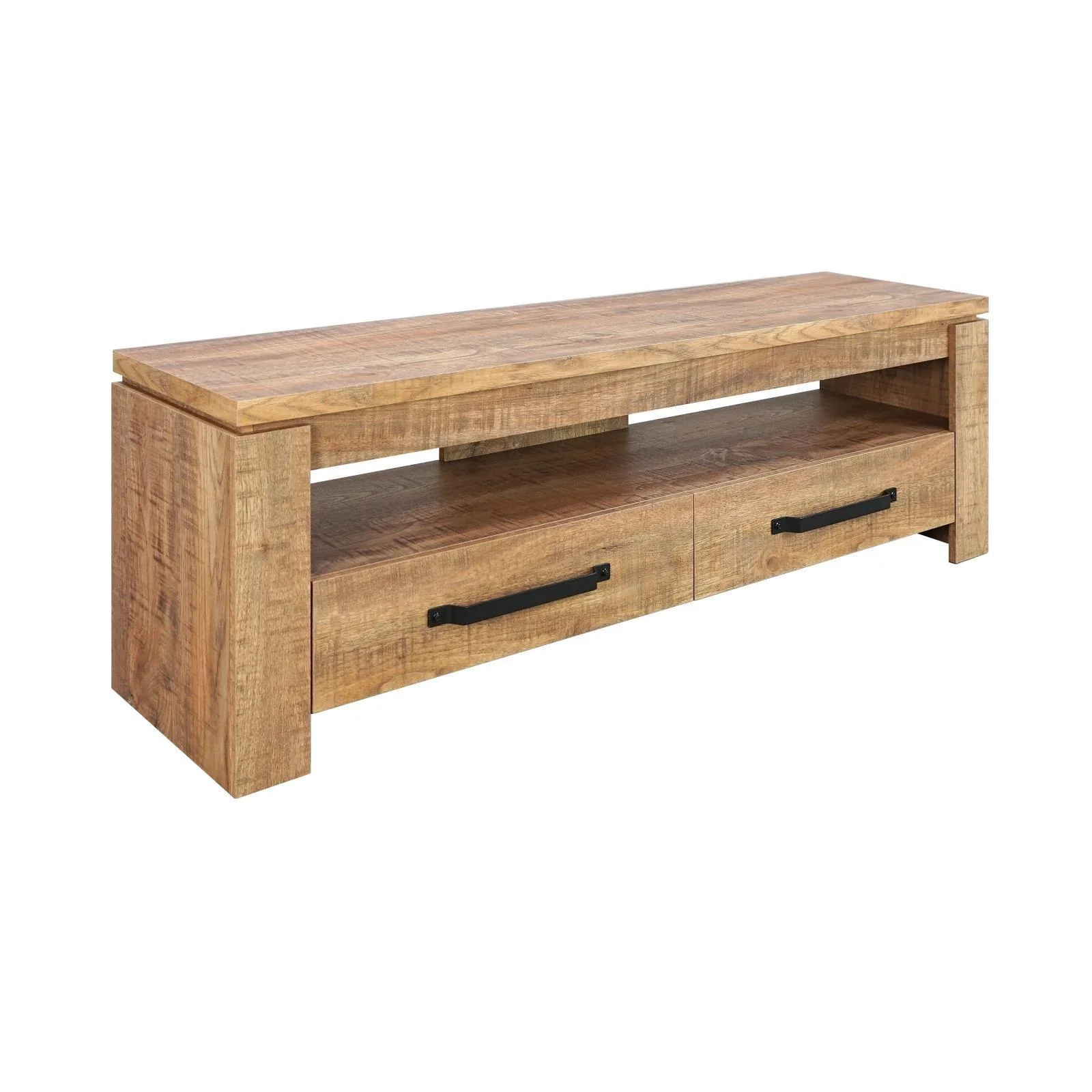 Elkton 2-Drawer Wood 59" TV Stand Mango - Image 1
