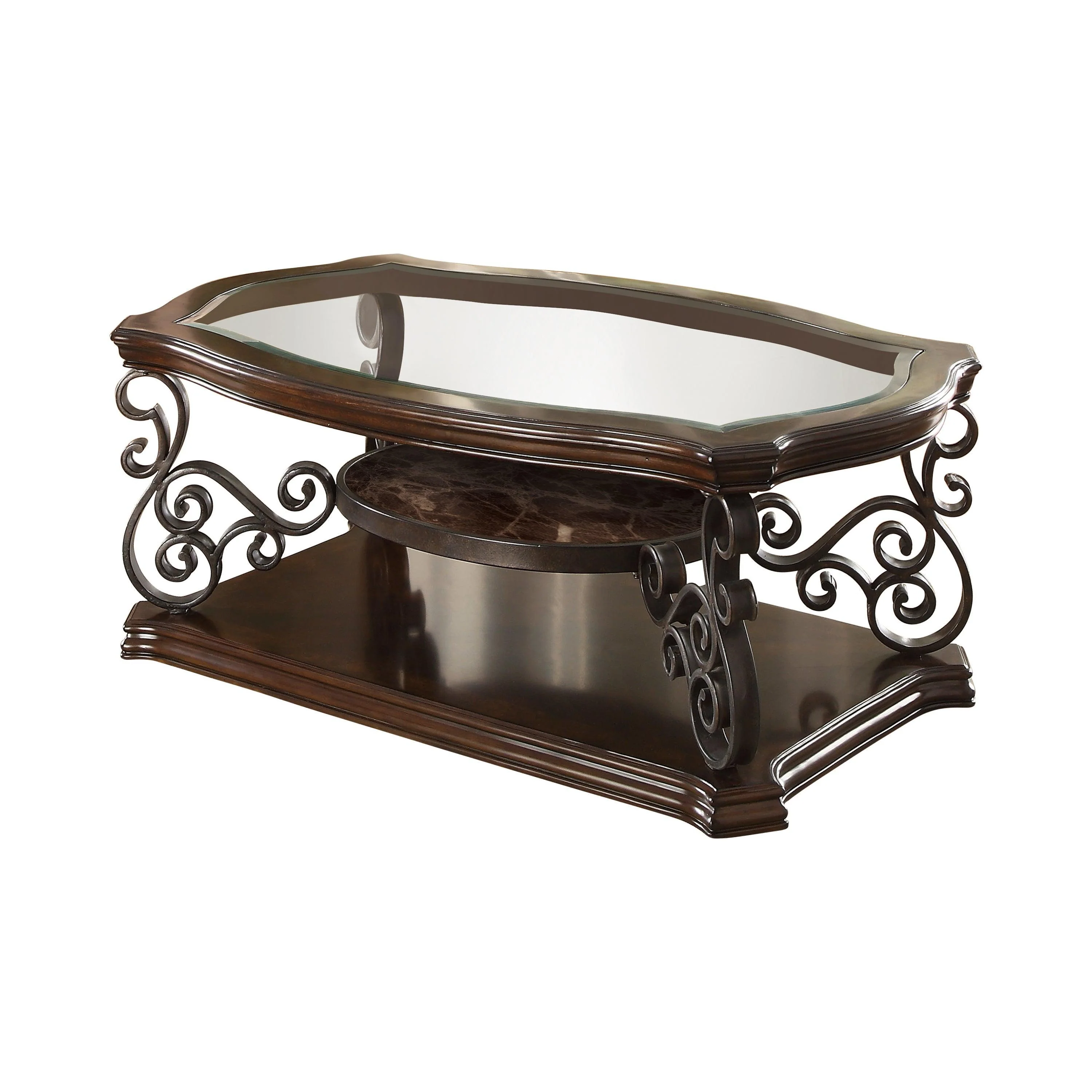 Laney Coffee Table Deep Merlot Clear - Image 3
