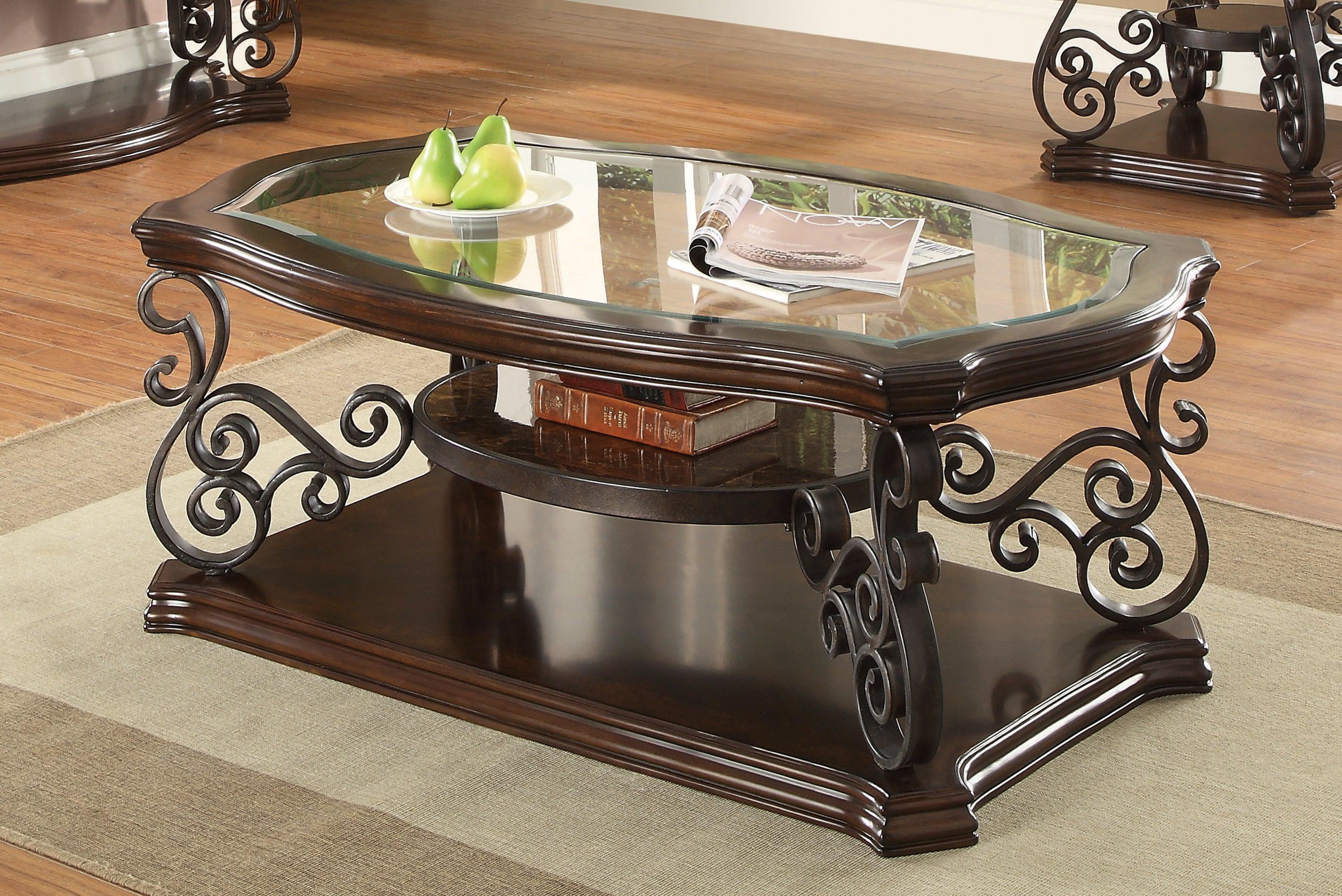 Laney Coffee Table Deep Merlot Clear - Image 2