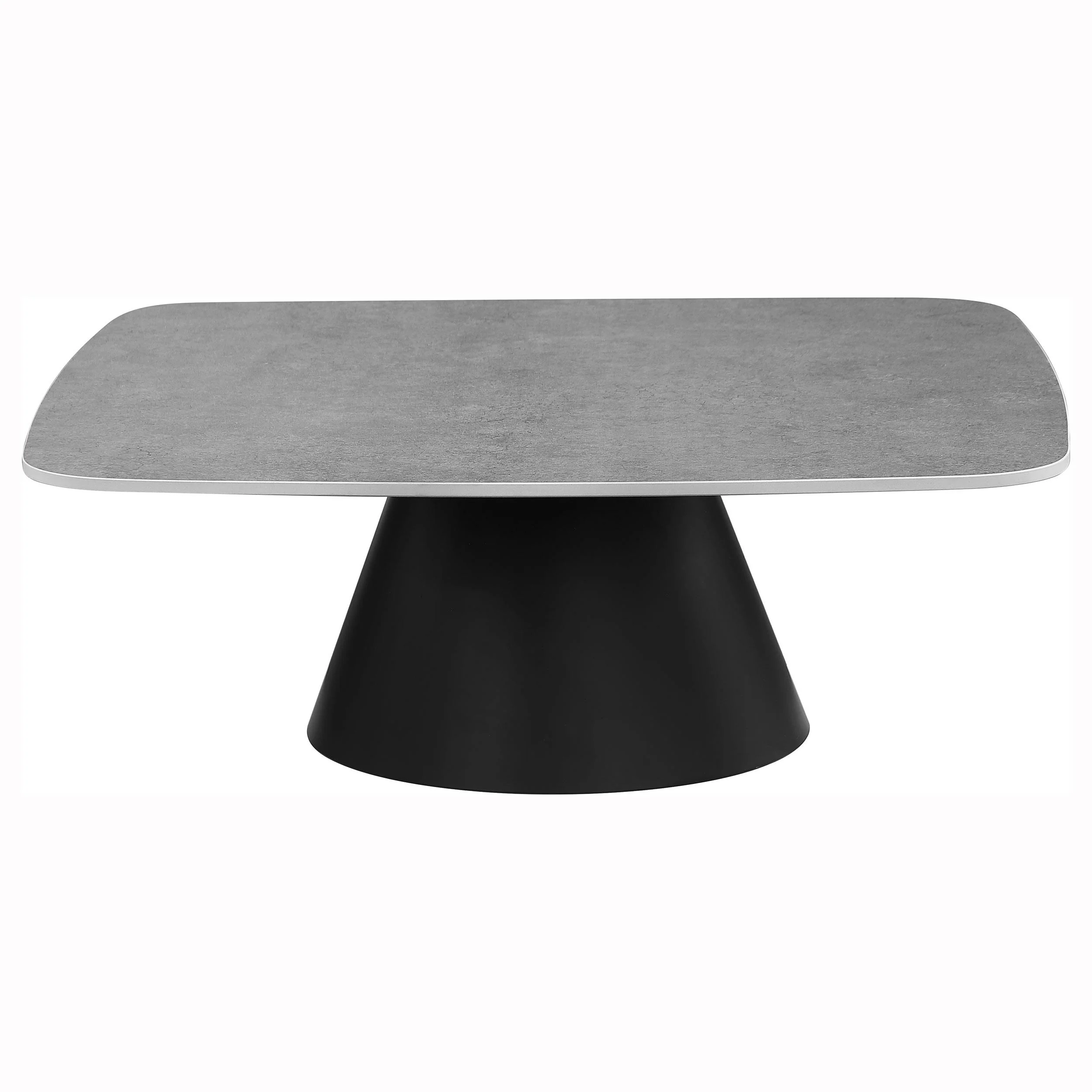 Eason 2-piece Cocktail Coffee Table Set Concrete and Black - Image 3