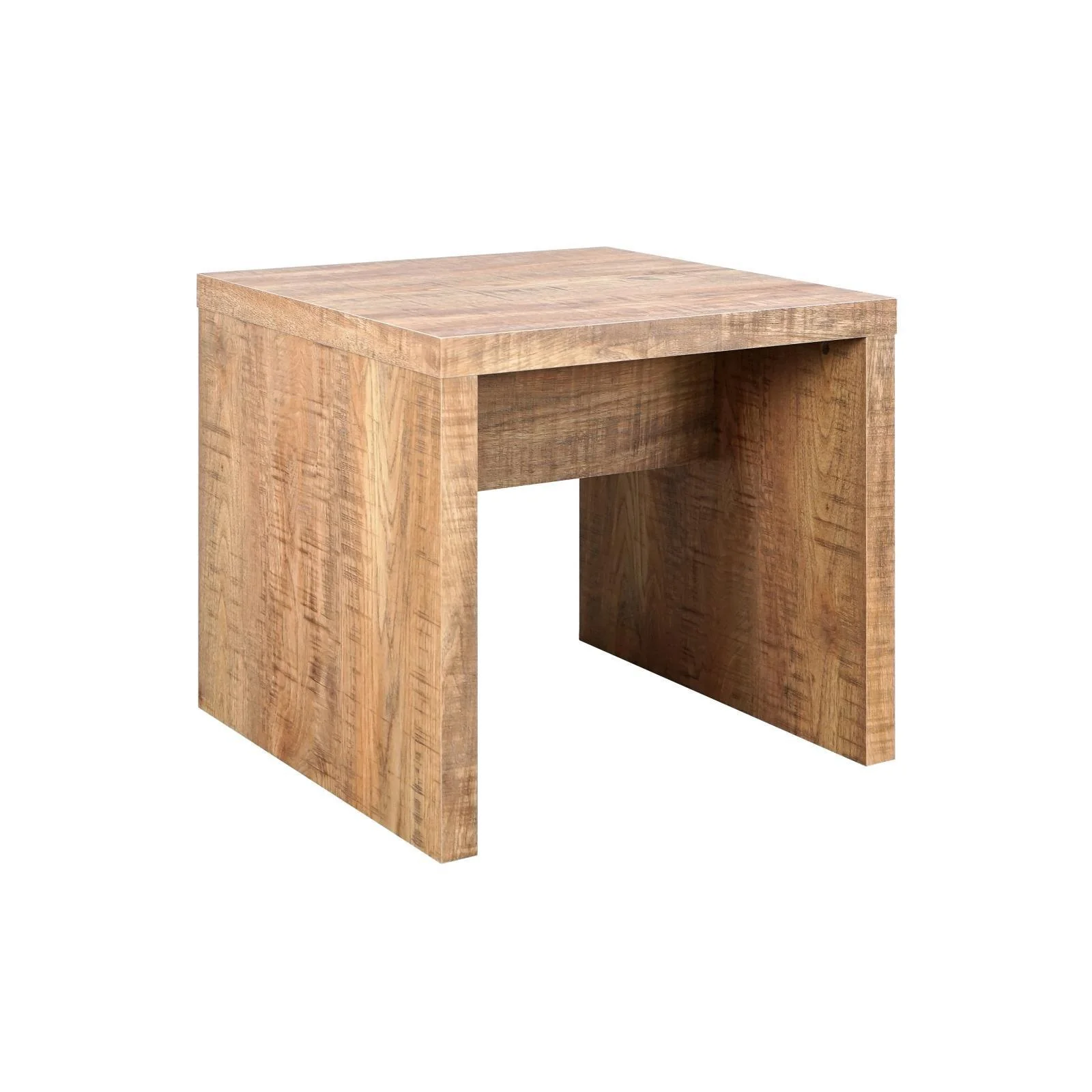 Lynette Square Wood End Table Mango - Image 1