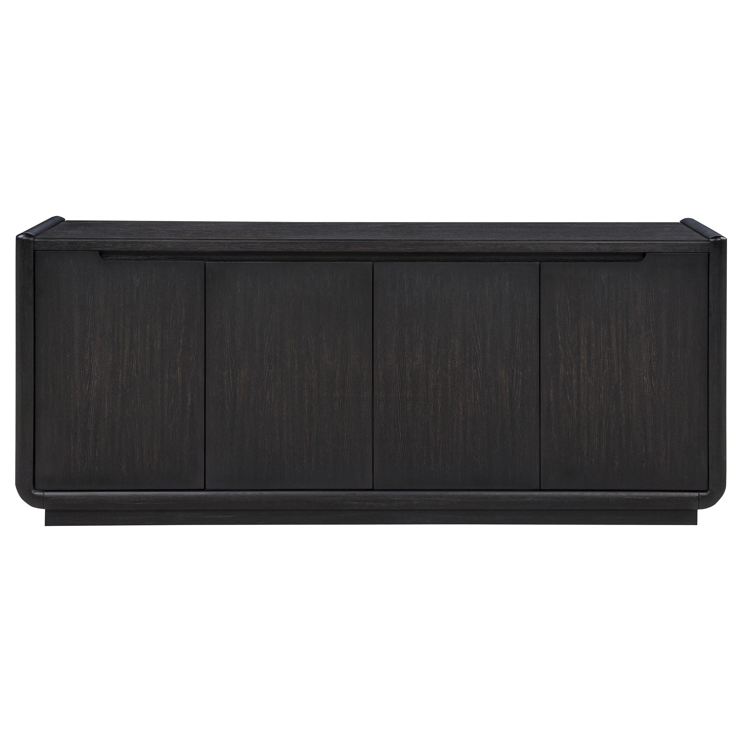 Leandro 72-inch 4-door TV Stand Media Console Burnished Black - Image 2