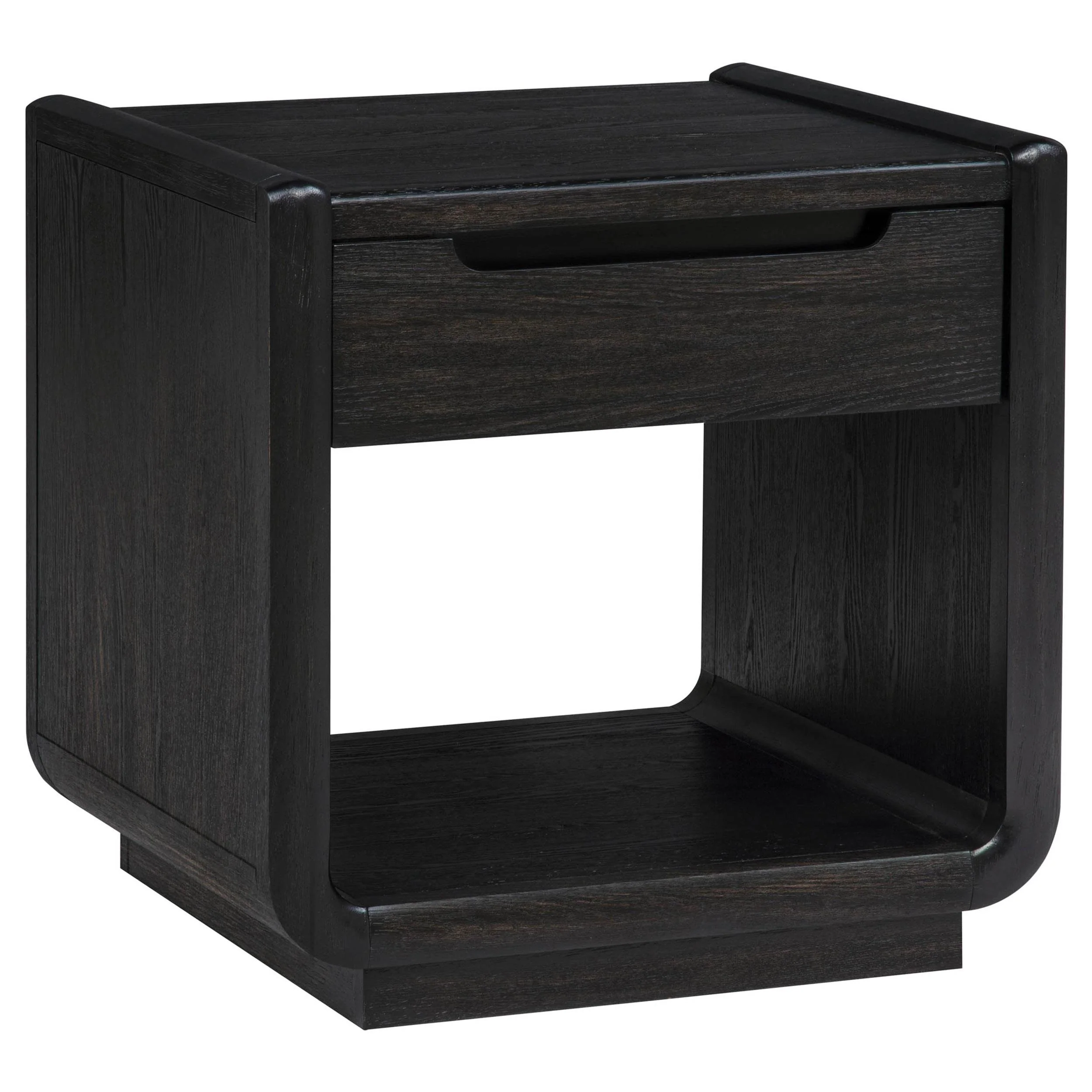 Leandro 3-piece Wood Coffee and End Table Set Burnished Black - Image 2