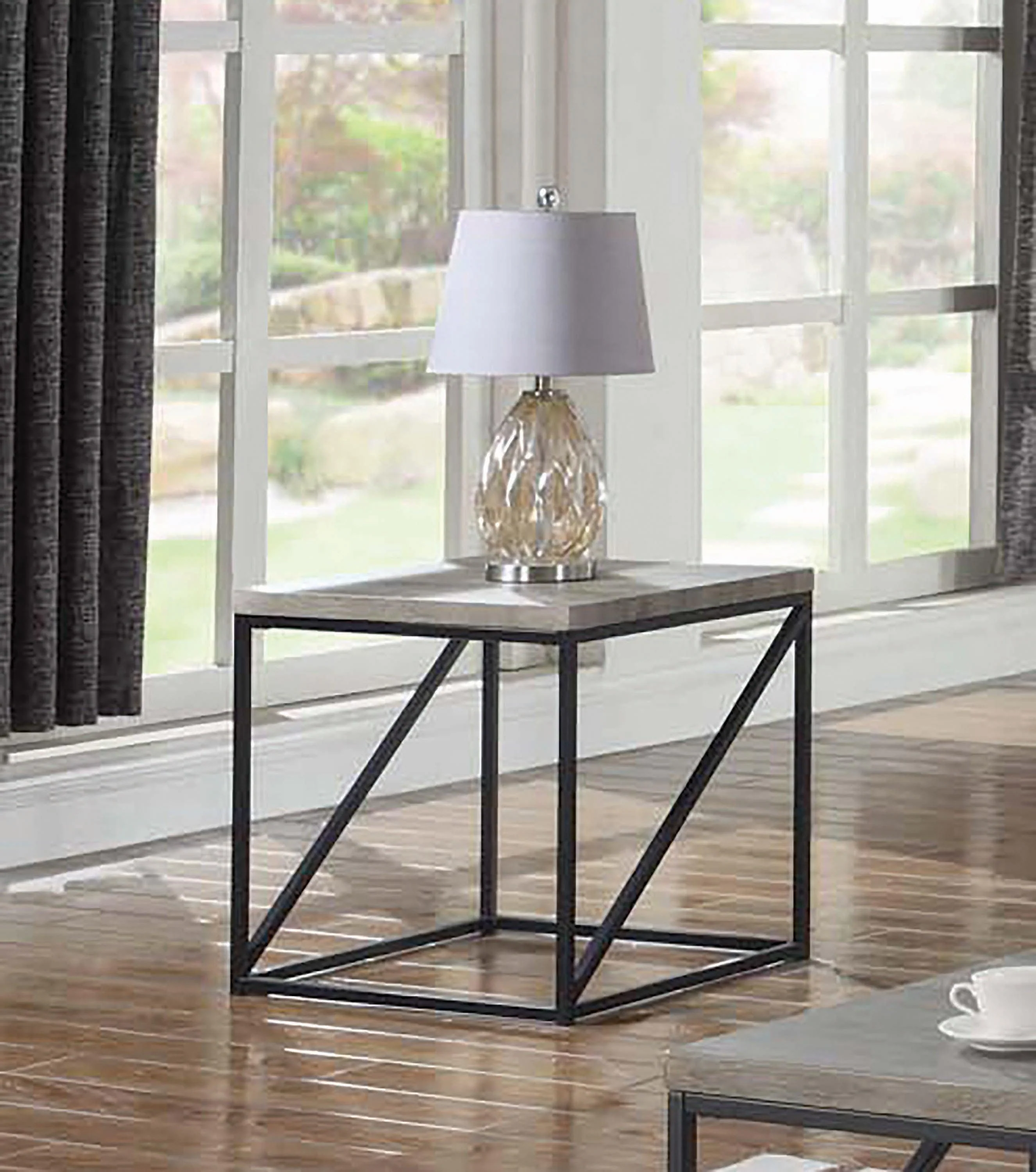Birdie Square End Table Sonoma Grey - Image 2
