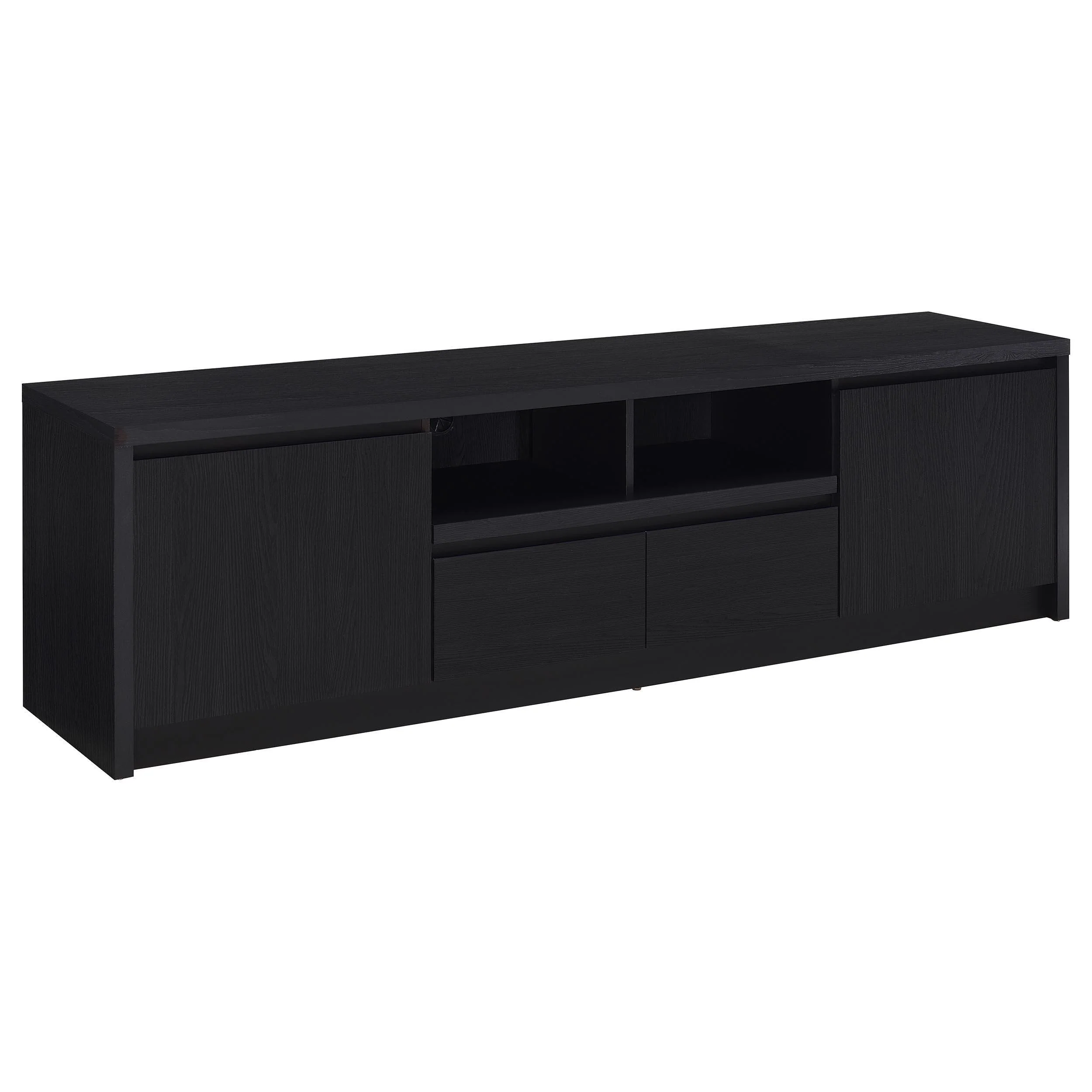 Winfield 3-piece Entertainment Center 78-inch TV Stand Black - Image 3