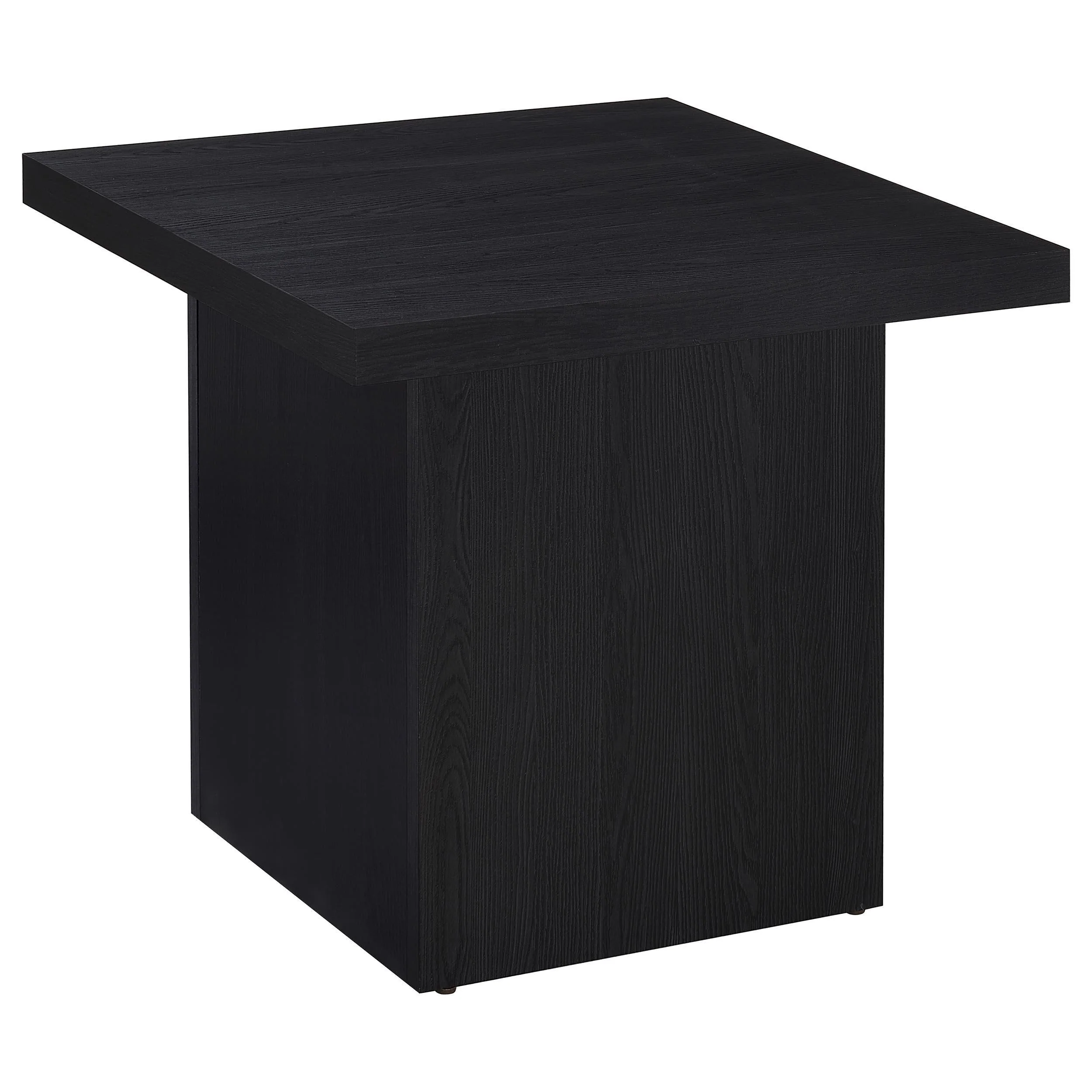 Max 2-piece Rectangular Coffee and End Table Set Black - Image 2