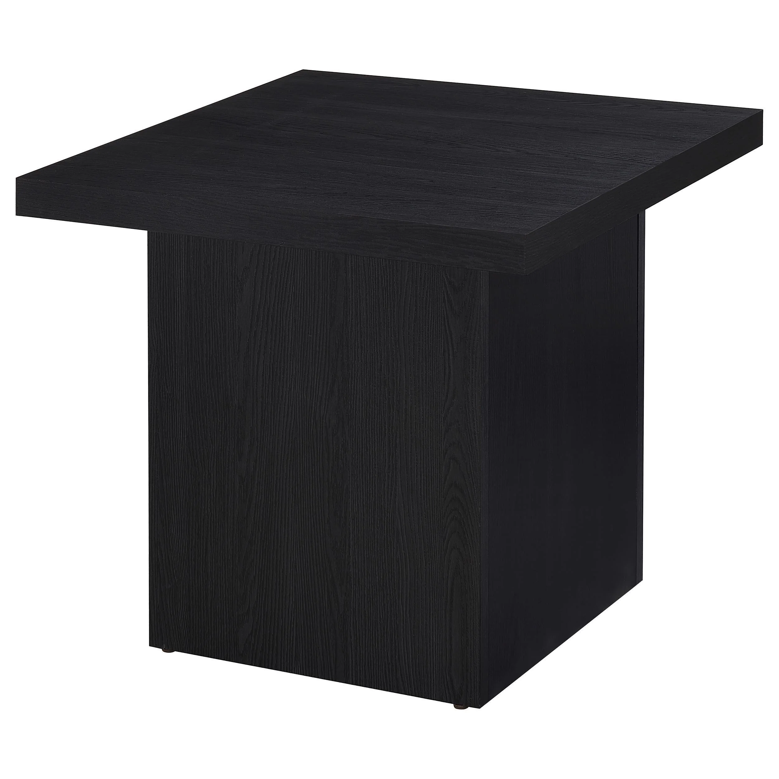 Max 2-piece Rectangular Coffee and End Table Set Black - Image 3