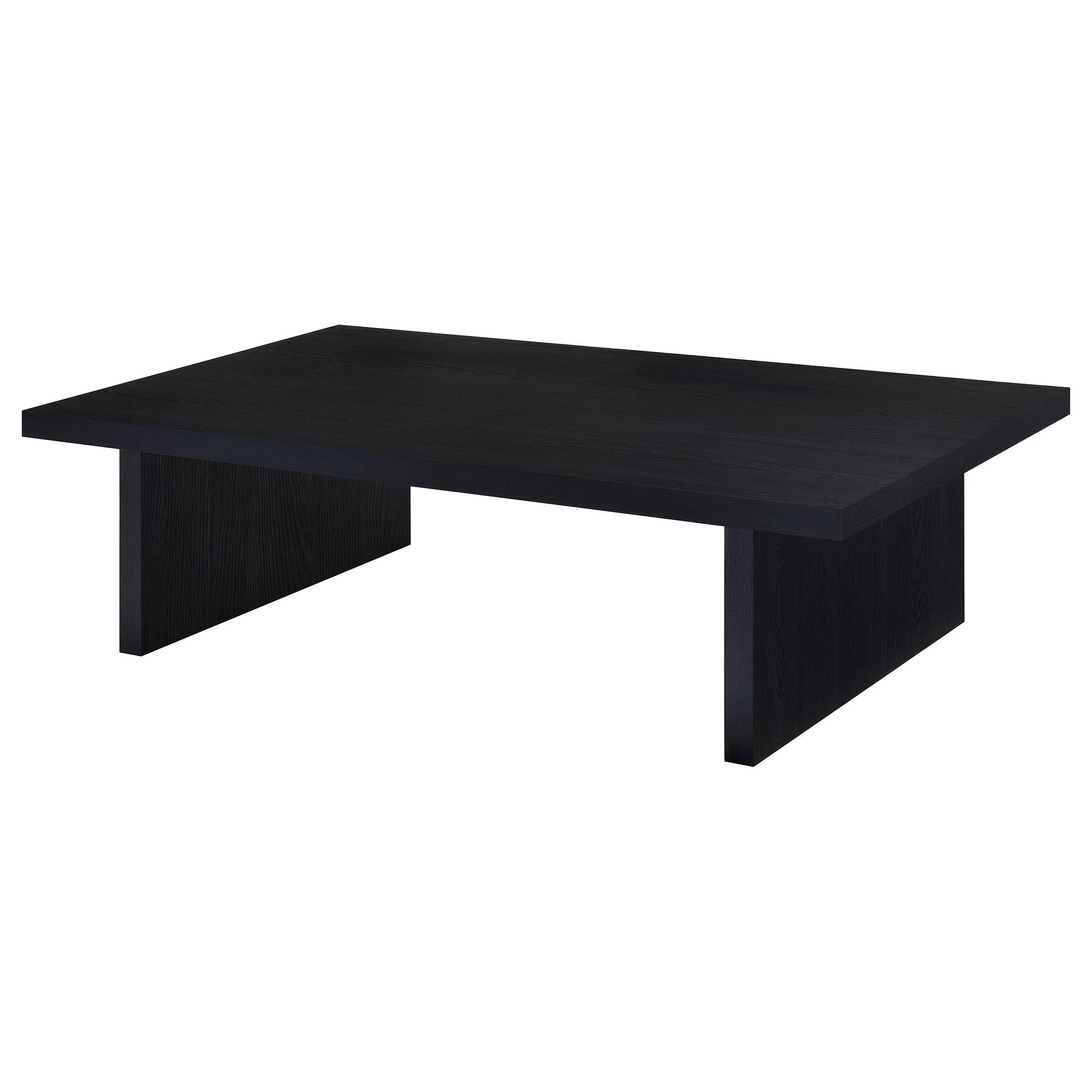Max Rectangular Engineered Laminate Coffee Table Black - Image 3